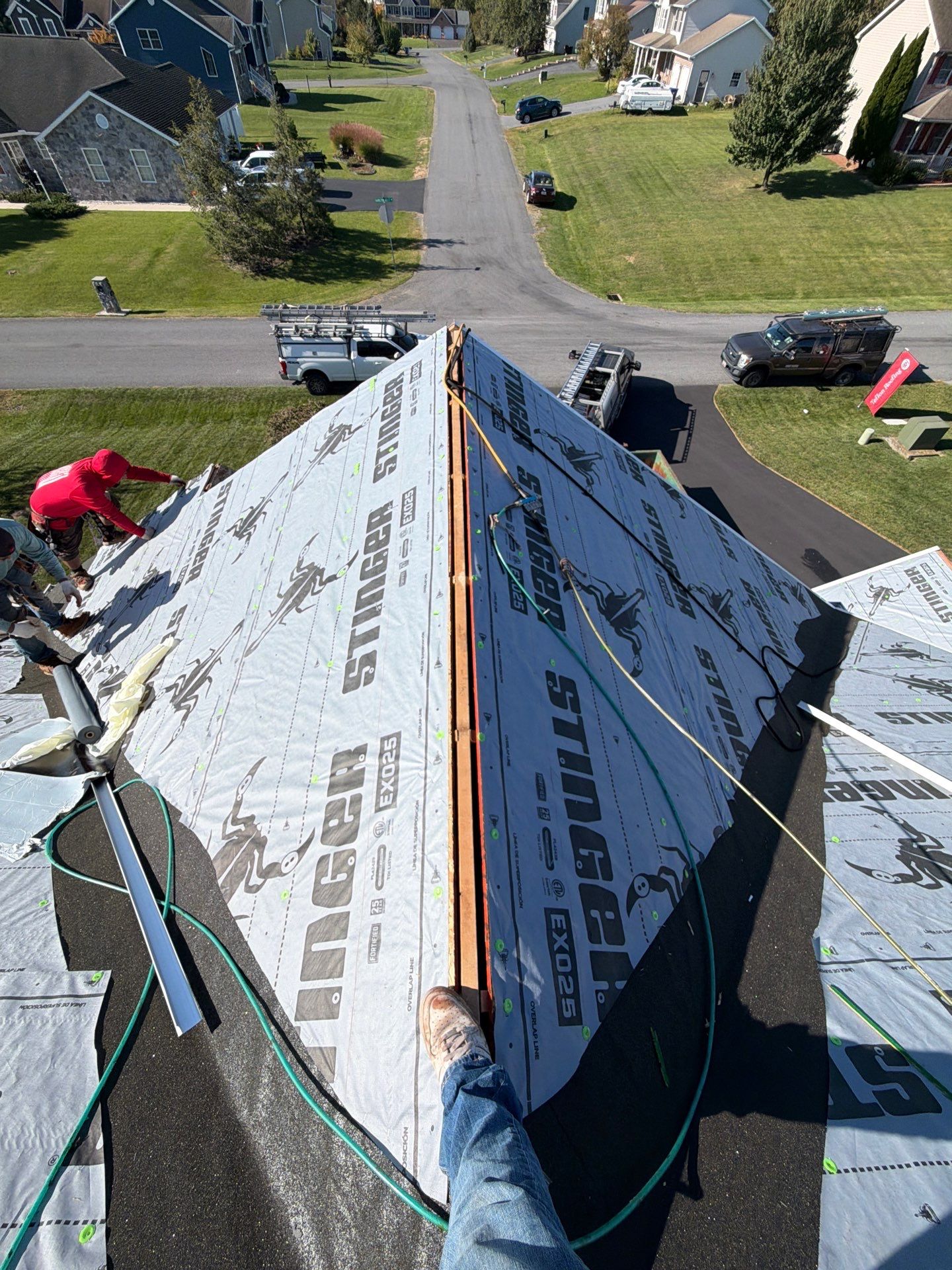 Residential Roof Installation Featuring GAF Timberline HD Shingles in Chambersburg by Teflon Roofing