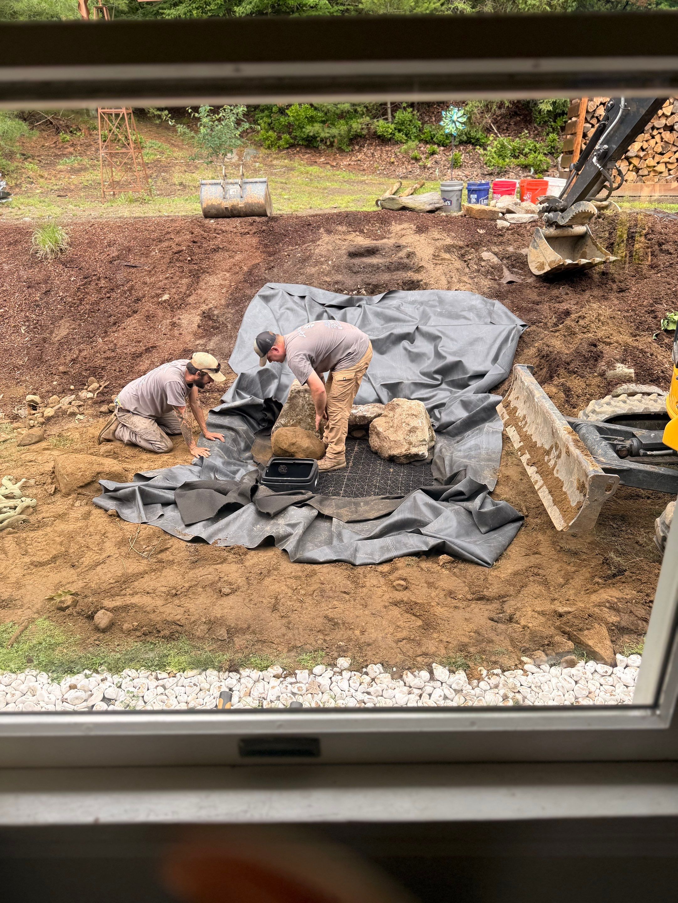 Complete Rebuild of a Pondless Waterfall in Palmer by Wicked Water Gardens