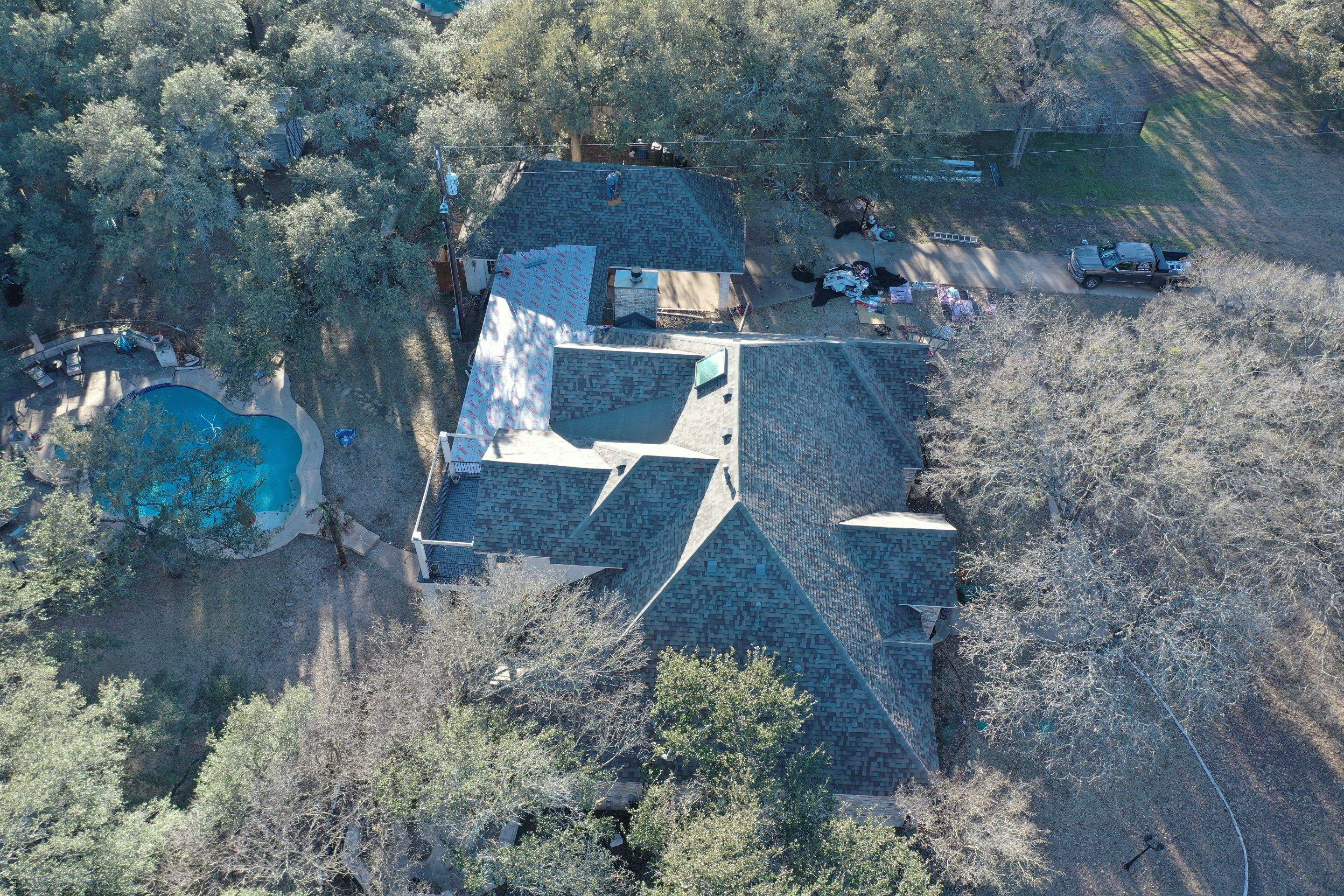 Residential Roof Replacement using Owens Corning Duration by Action Exteriors Austin