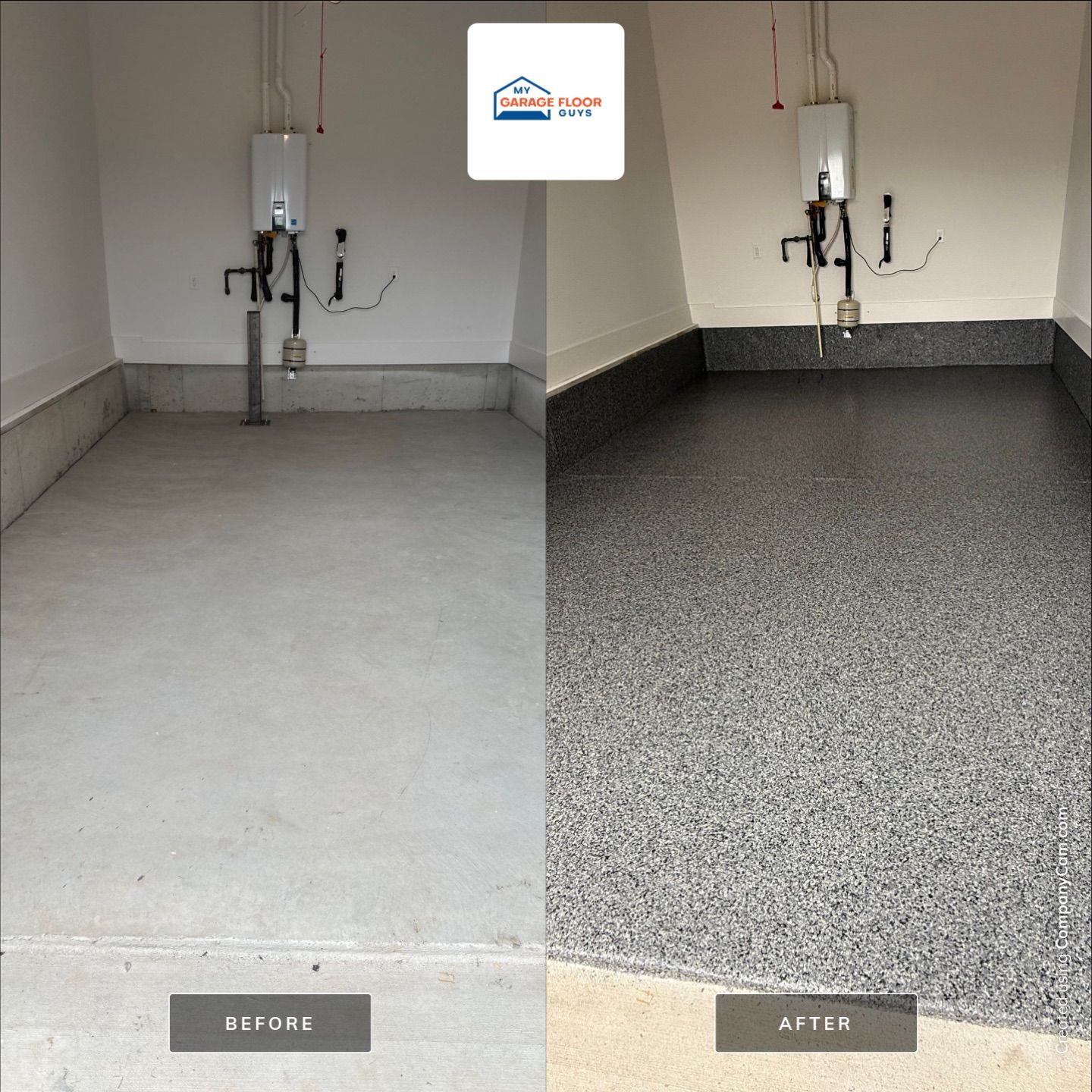 Garage Floor Coating using Nightfall by My Garage Floor Guys