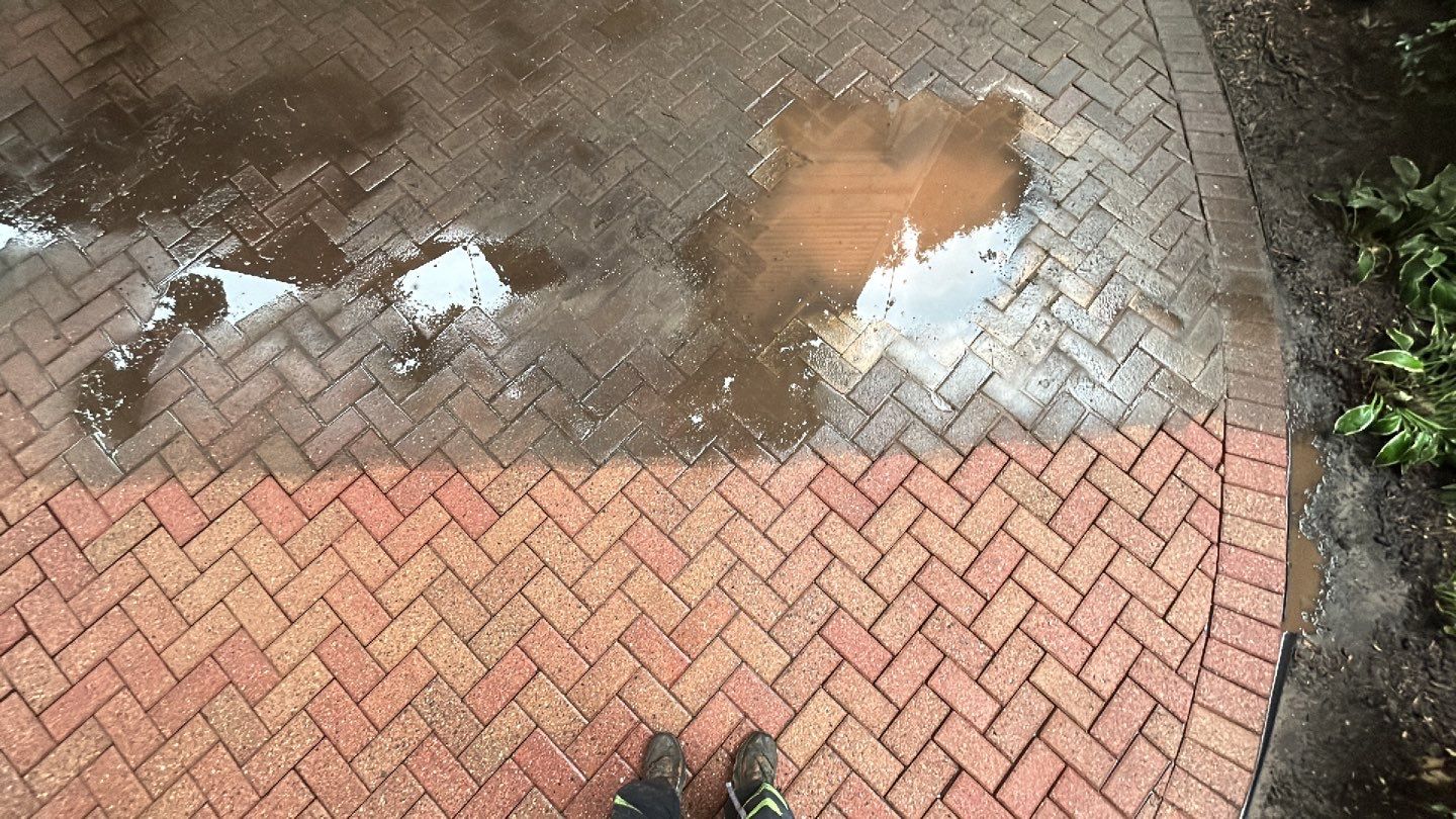 brick paver repair, clean and seal using Surebond SB-1300 by Northern Power Washing LLC.