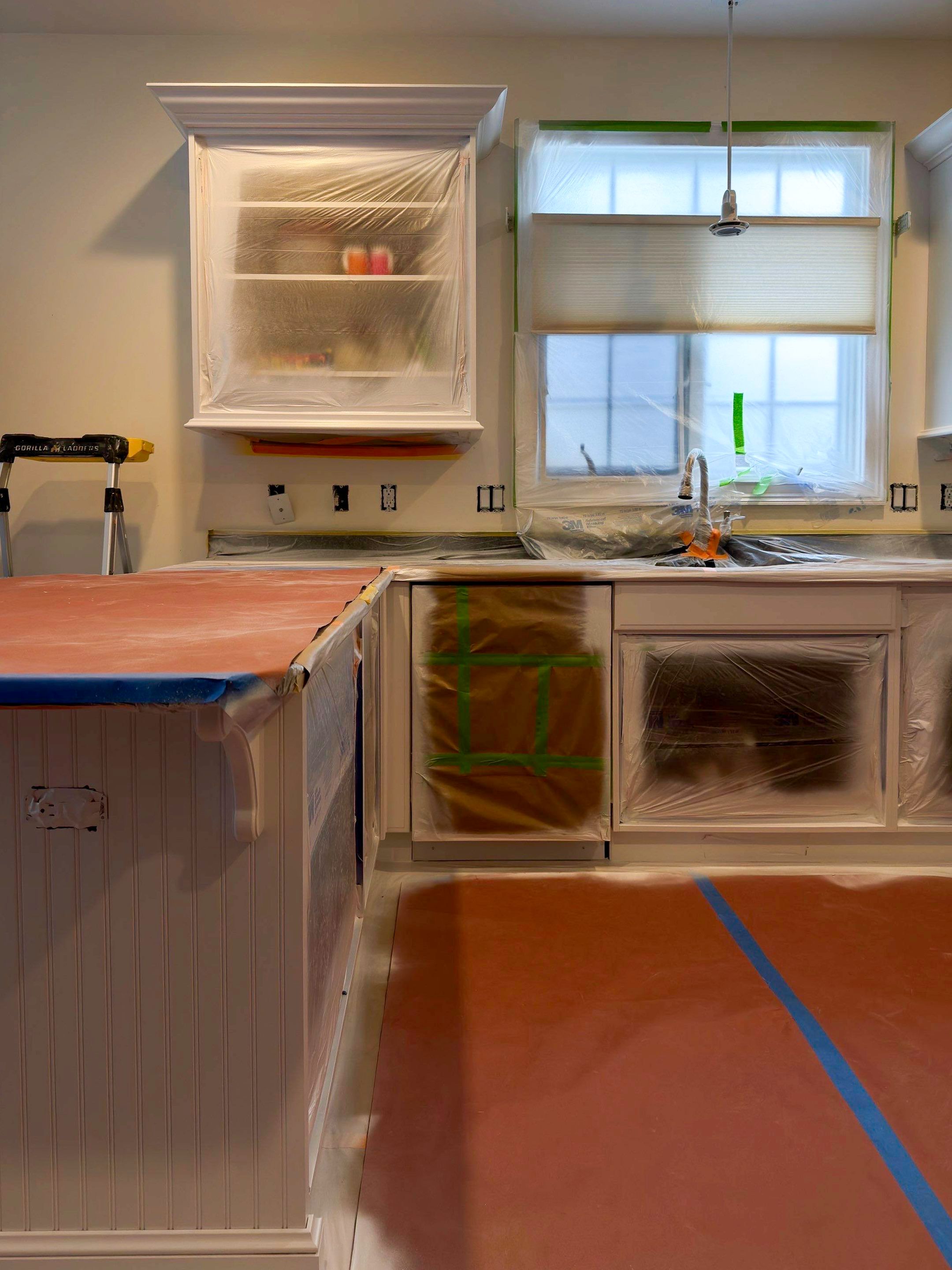 Kitchen Cabinet Painting by Trendy Walls Inc.