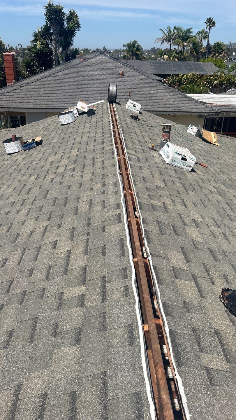 Full Roof Replacement and Eave Repair in San Clemente by Reliable Roofing San Diego Inc.