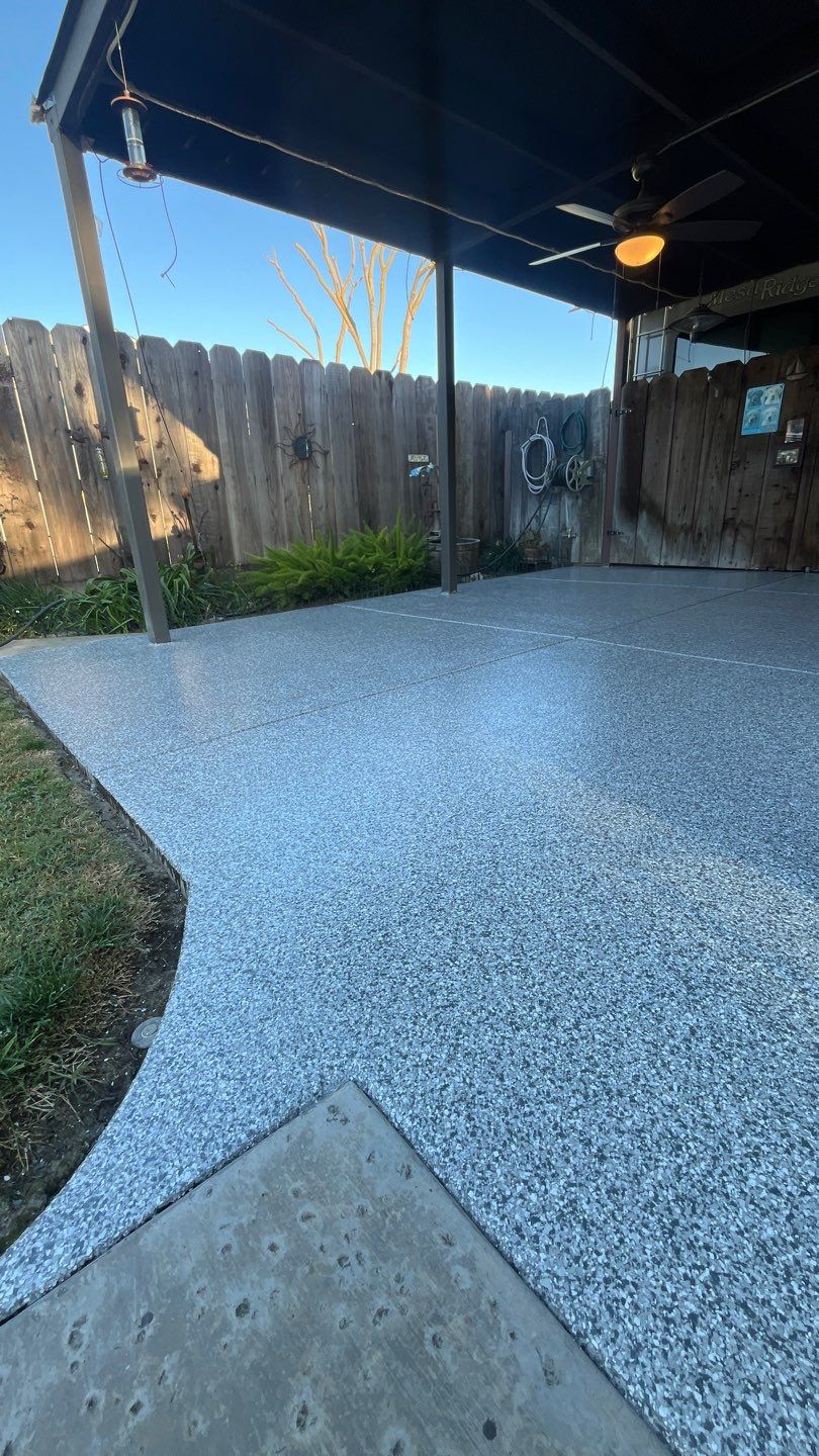Patio Concrete Coating in Denair by Lancaster Painting