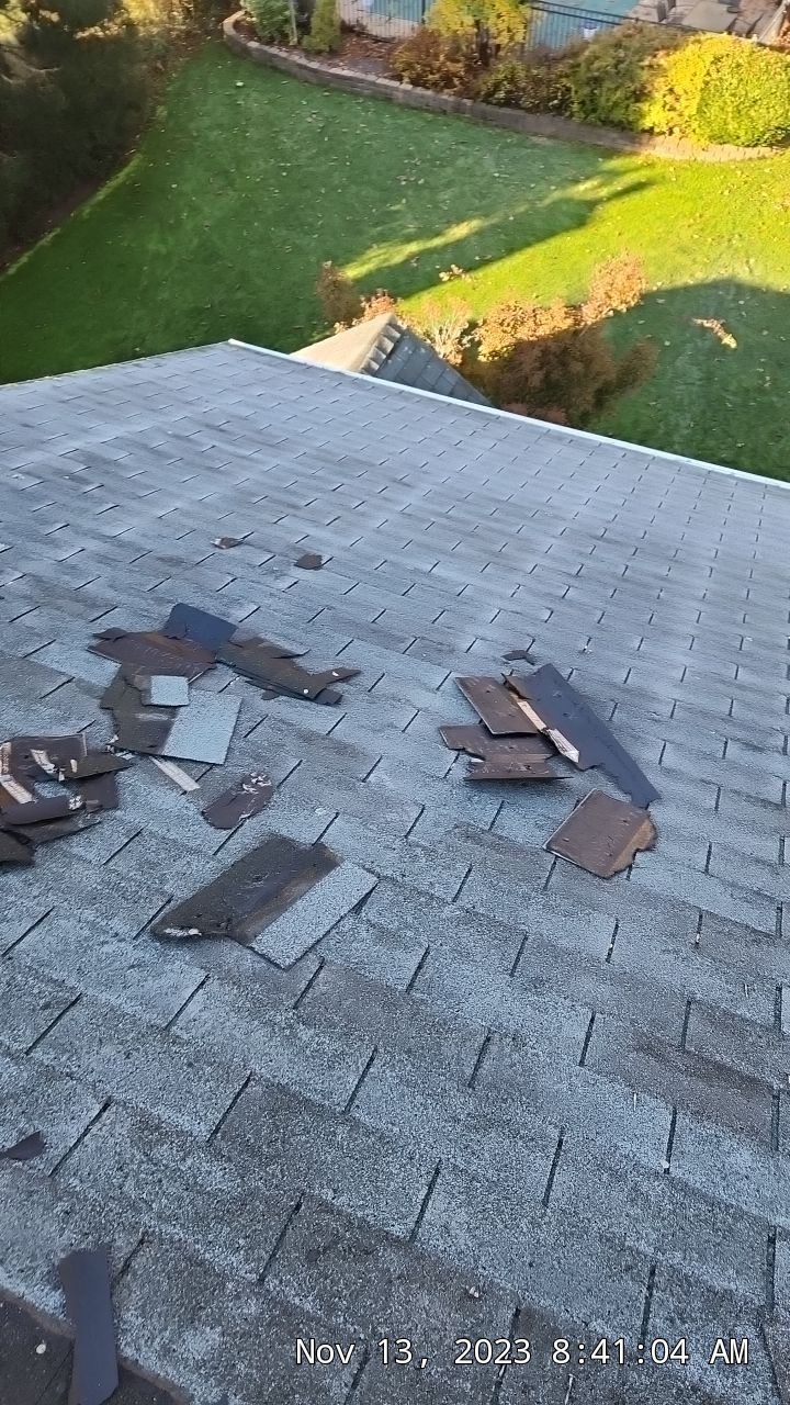 Residential Roofing Installation using Certainteed Landmark Moire Black by A Plus Exterior