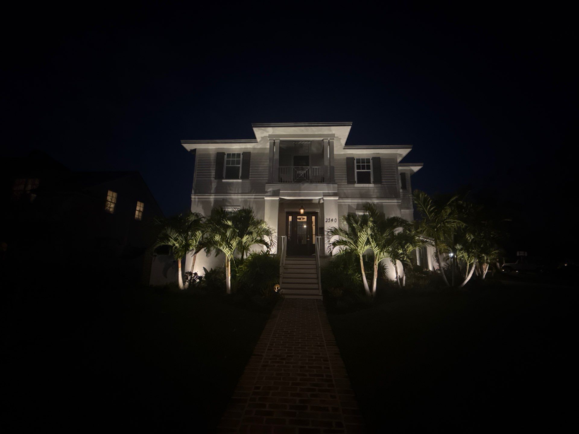 Full Architectural and Color-Changing Landscape Lighting in St. Petersburg by Elegant Accents