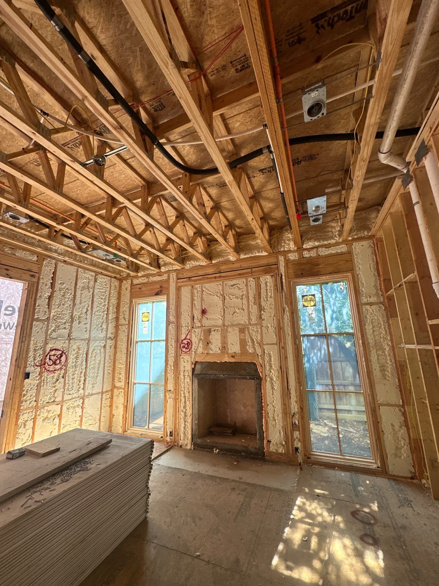 Full encapsulation open cell foam Dallas TX by Apex Insulation Solutions