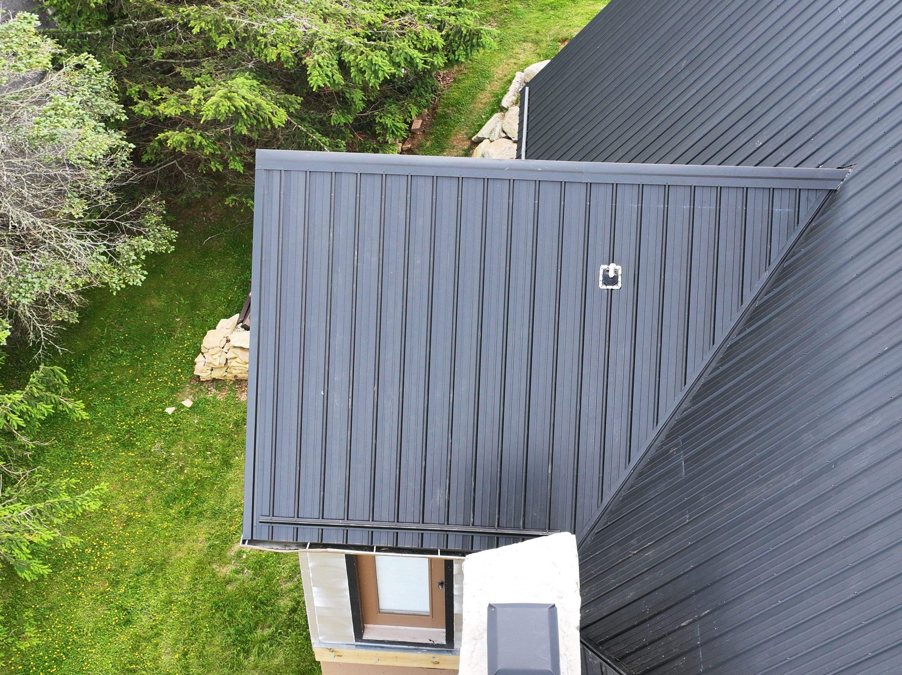 Textured Black AG Panel by Omnia Roofing