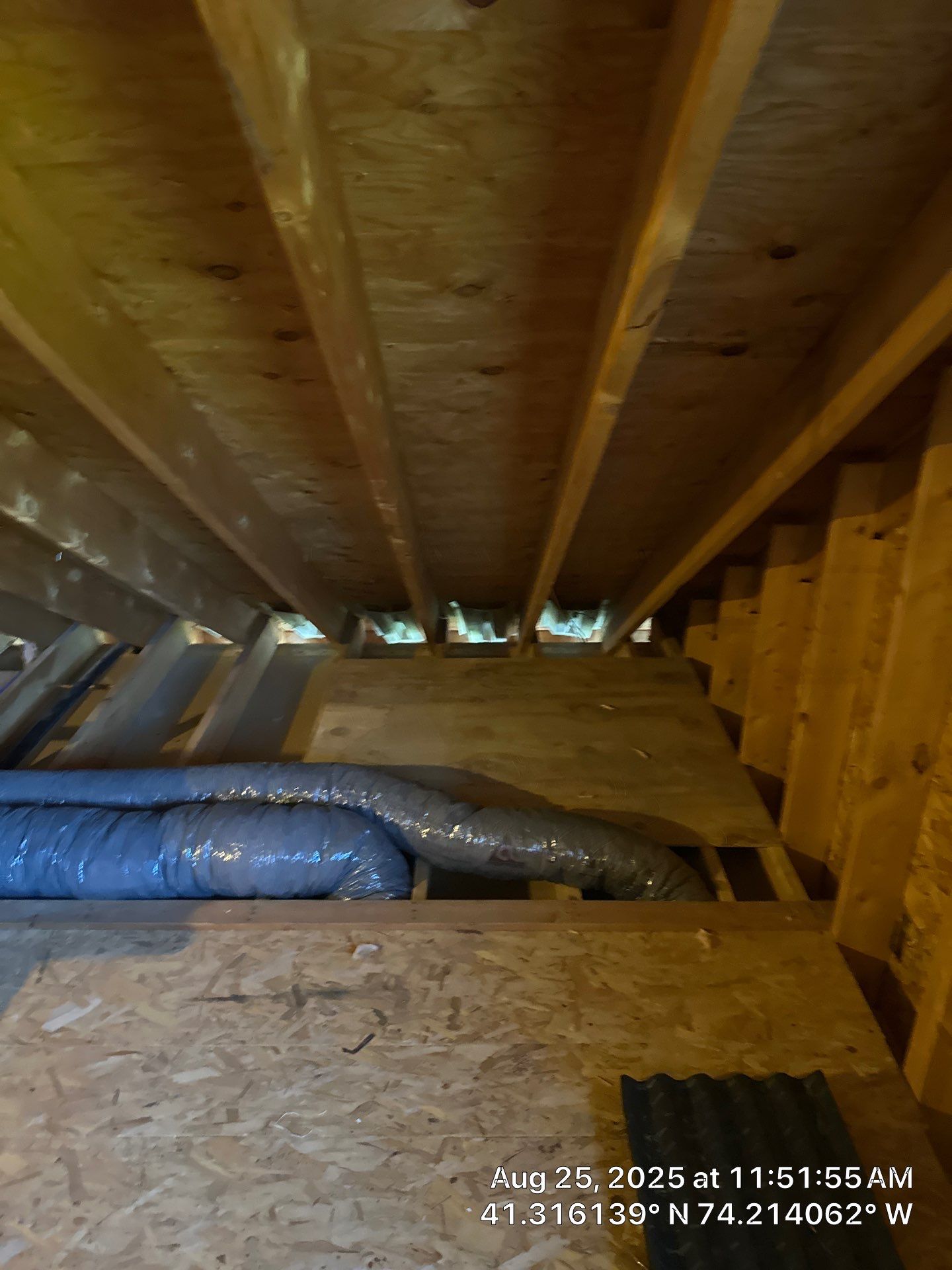 Attic Insulation using open cell spray foam by NYS Foam & Energy