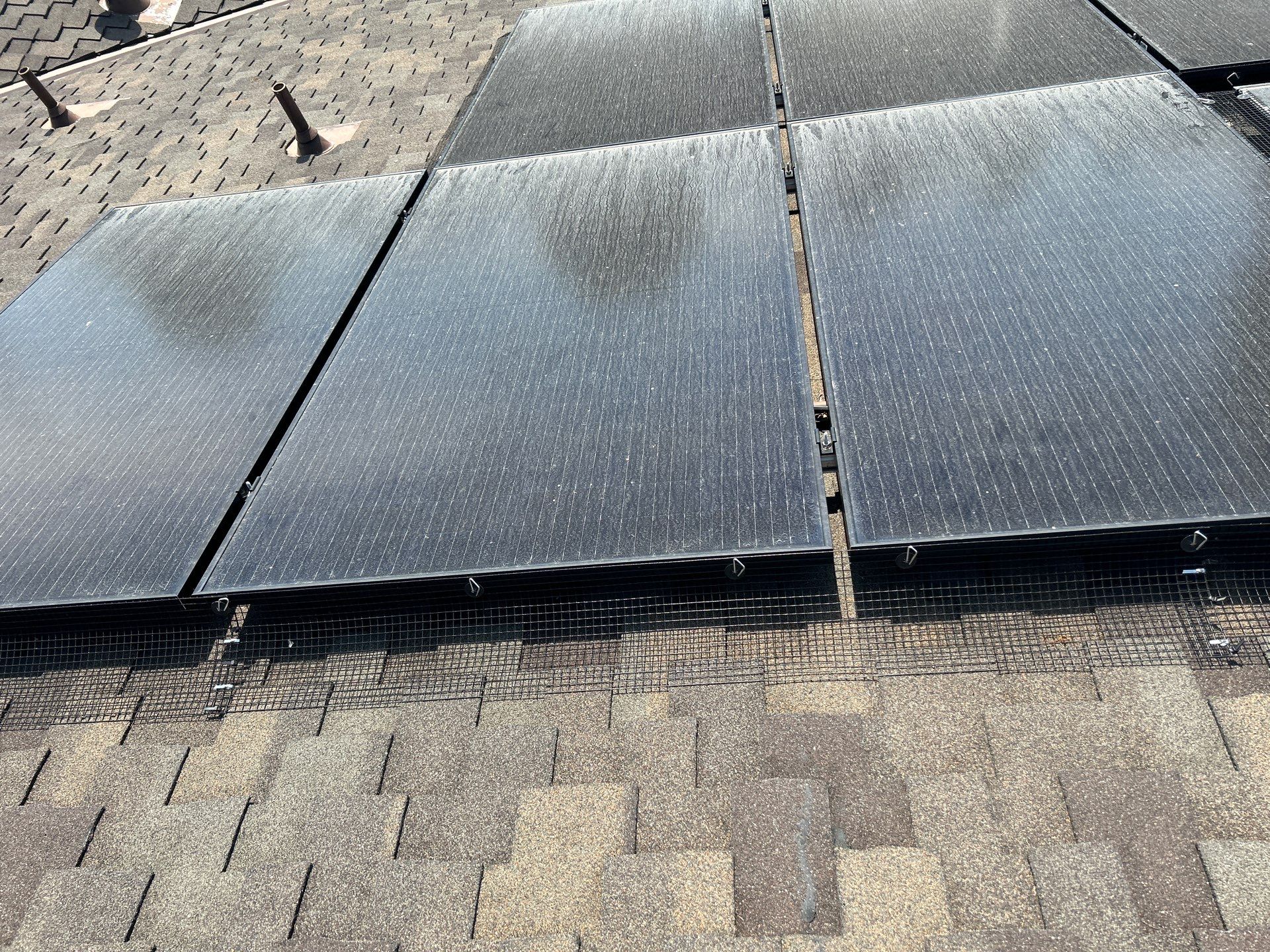 Solar Panel Critter Guard Installation by All One Solar Shine