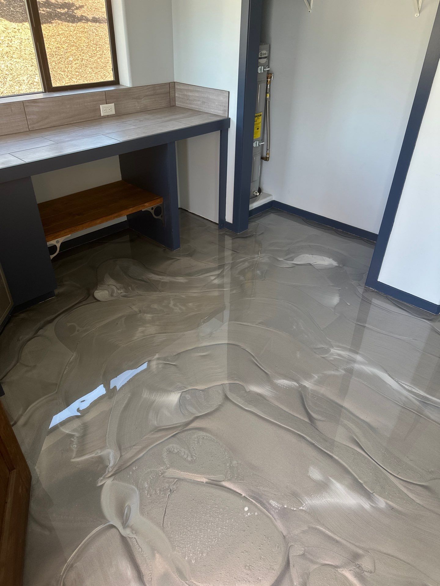 Metallic Epoxy Interior Floor Installation for Paso Robles Cottage by MGP Coatings