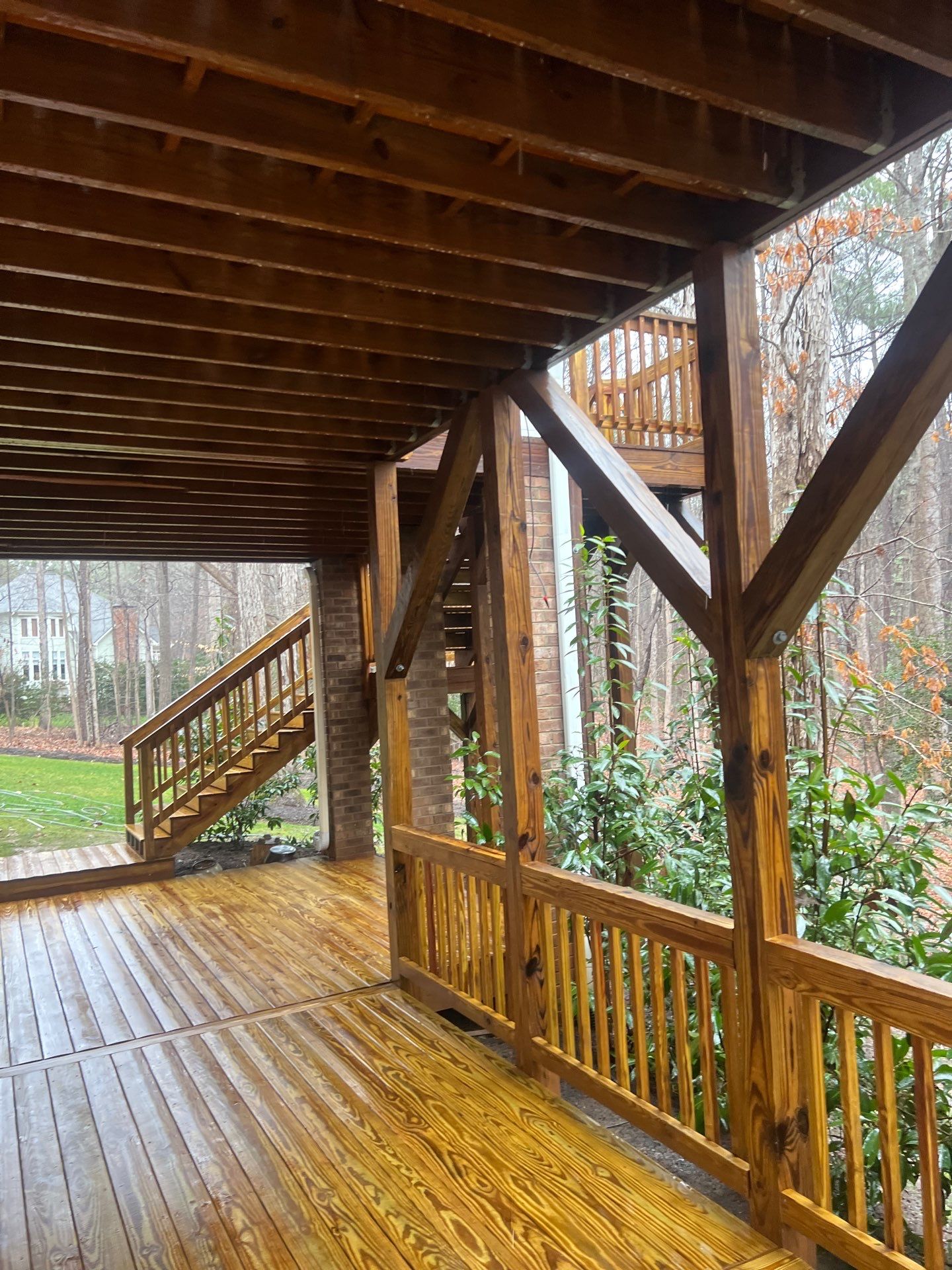 Multi level Deck coated with Wood Sealant by DuraSeal