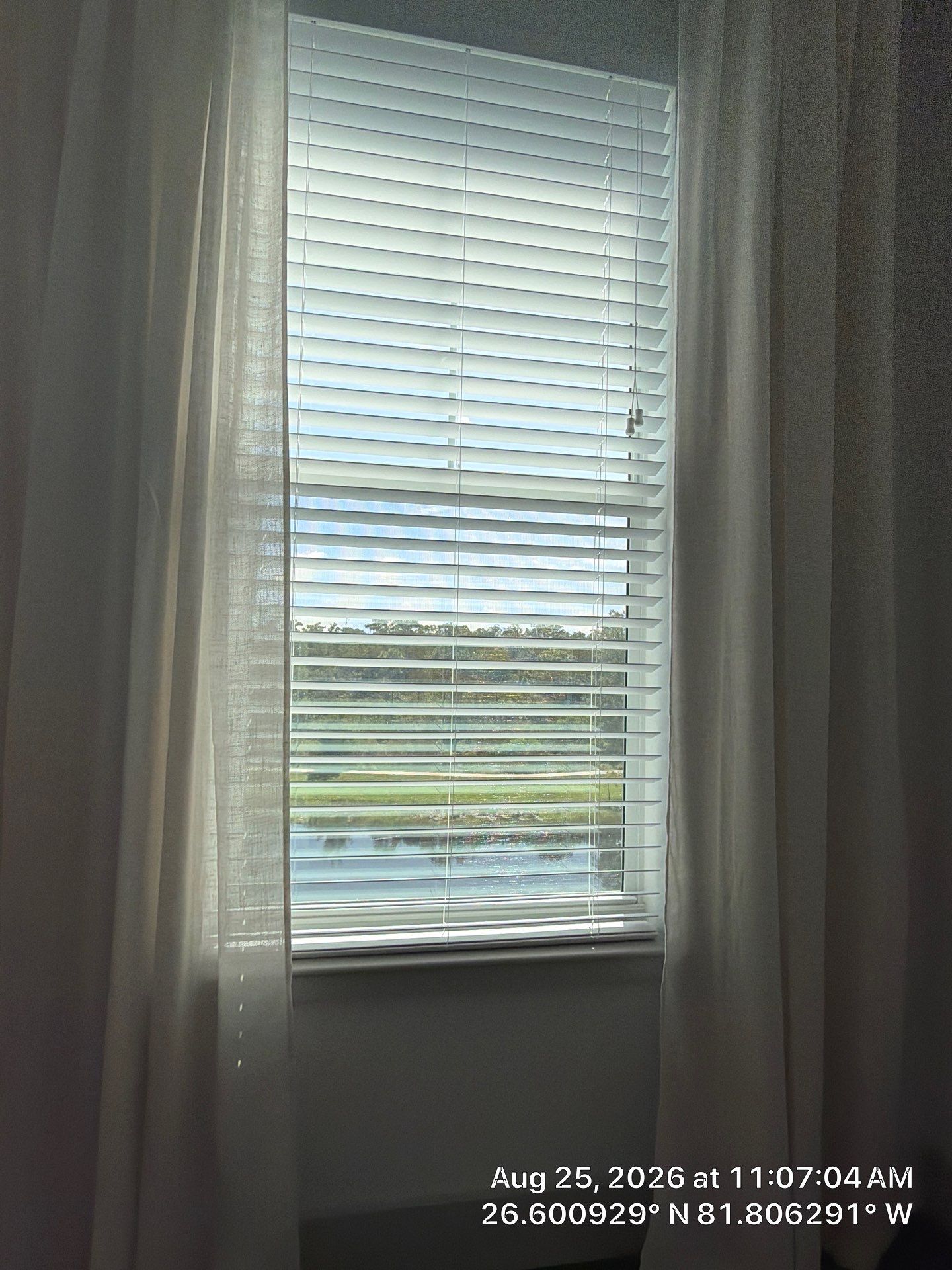 Custom Window Treatment and Horizontal Blind Installation in Fort Myers by CompanyCam Sales Demo