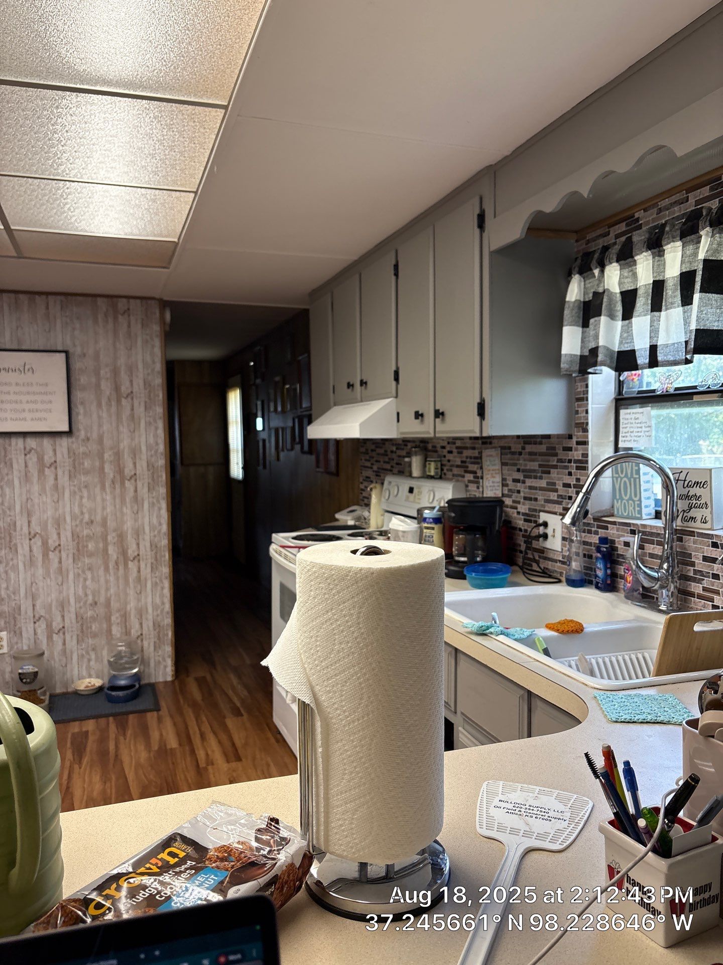 Modern Kitchen Renovation with Grey Cabinetry in Attica, Kansas by CompanyCam Sales Demo