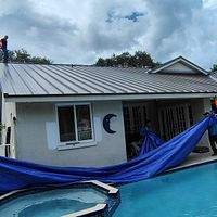 24ga 1.5" Mechanical Seam Medium Bronze by Total Roofing System The Metal Roof Experts