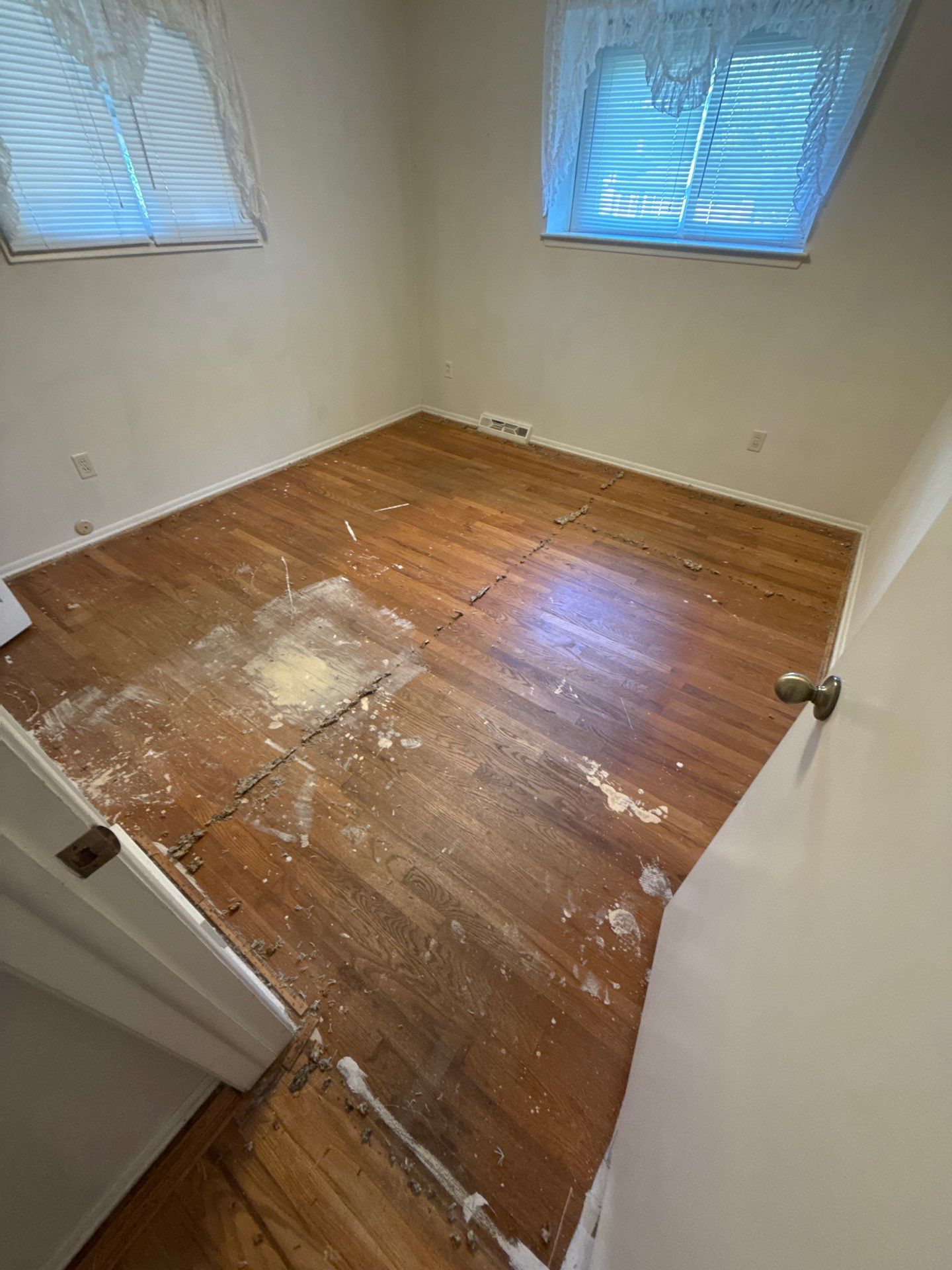 Ypsilanti red oak restoration  by Ann Arbor Hardwoods 