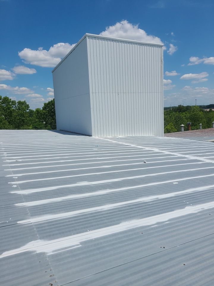Commercial Metal Restoration System using Aldocoat Coatings by Hostetler Roofing