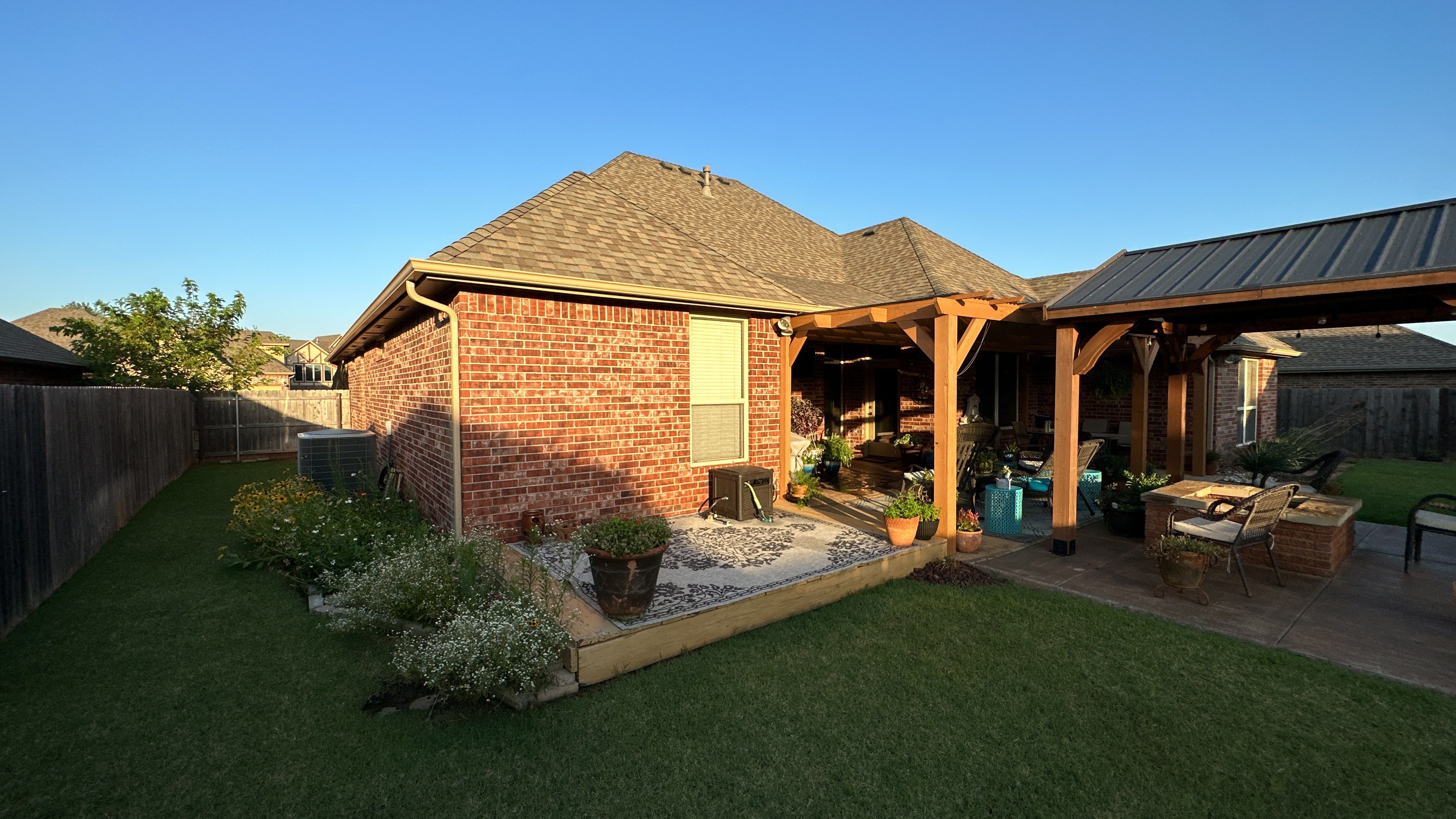 Reroof using GAF HDZ - Weathered Wood by Castillo Roofing