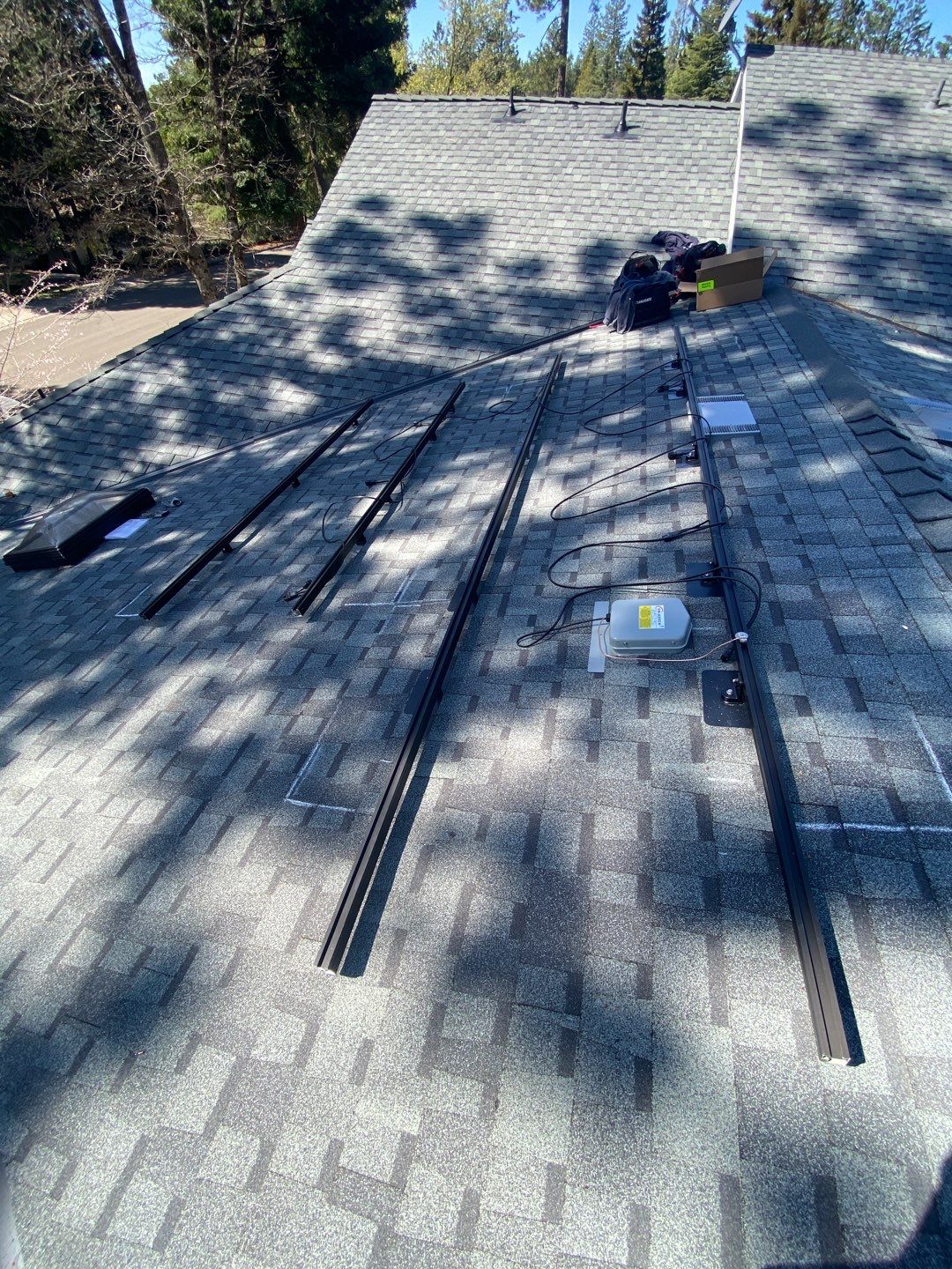 Attic Insulation, Roofing, and Solar for this in-town home by Byers Enterprises 