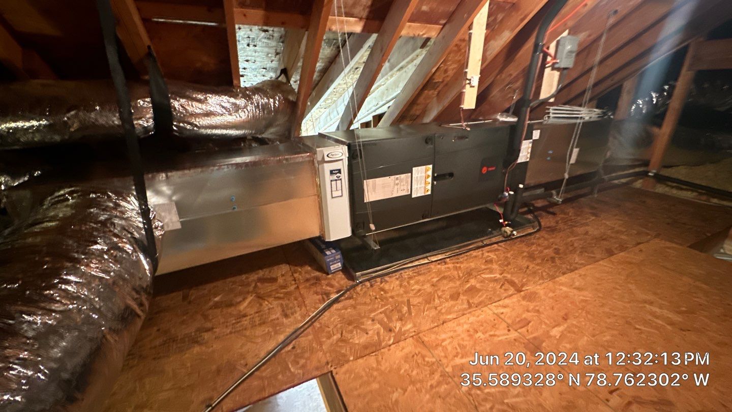 2 Trane XV20i Split System Install by Nick's Mechanical LLC.