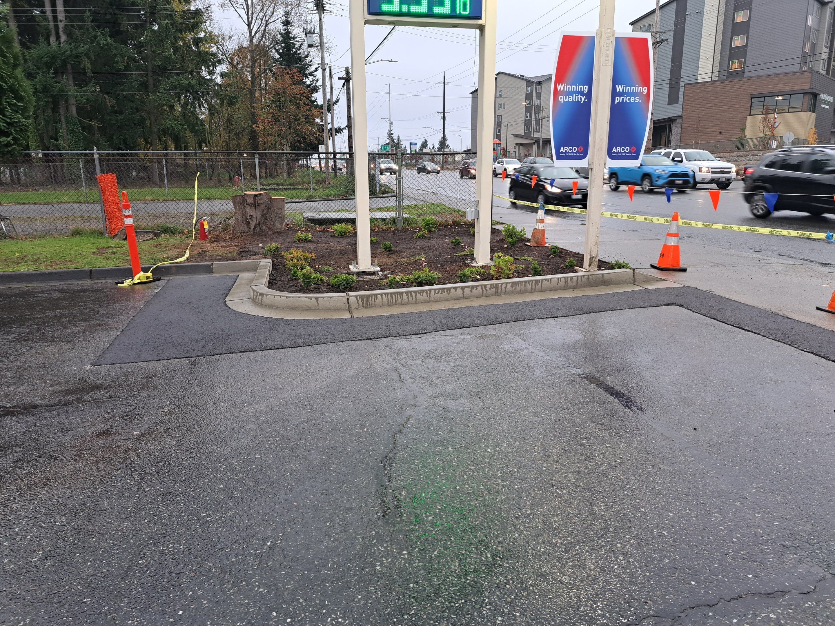 Project CSI, am-pm gas station.  by Jireh Asphalt & Concrete Inc 