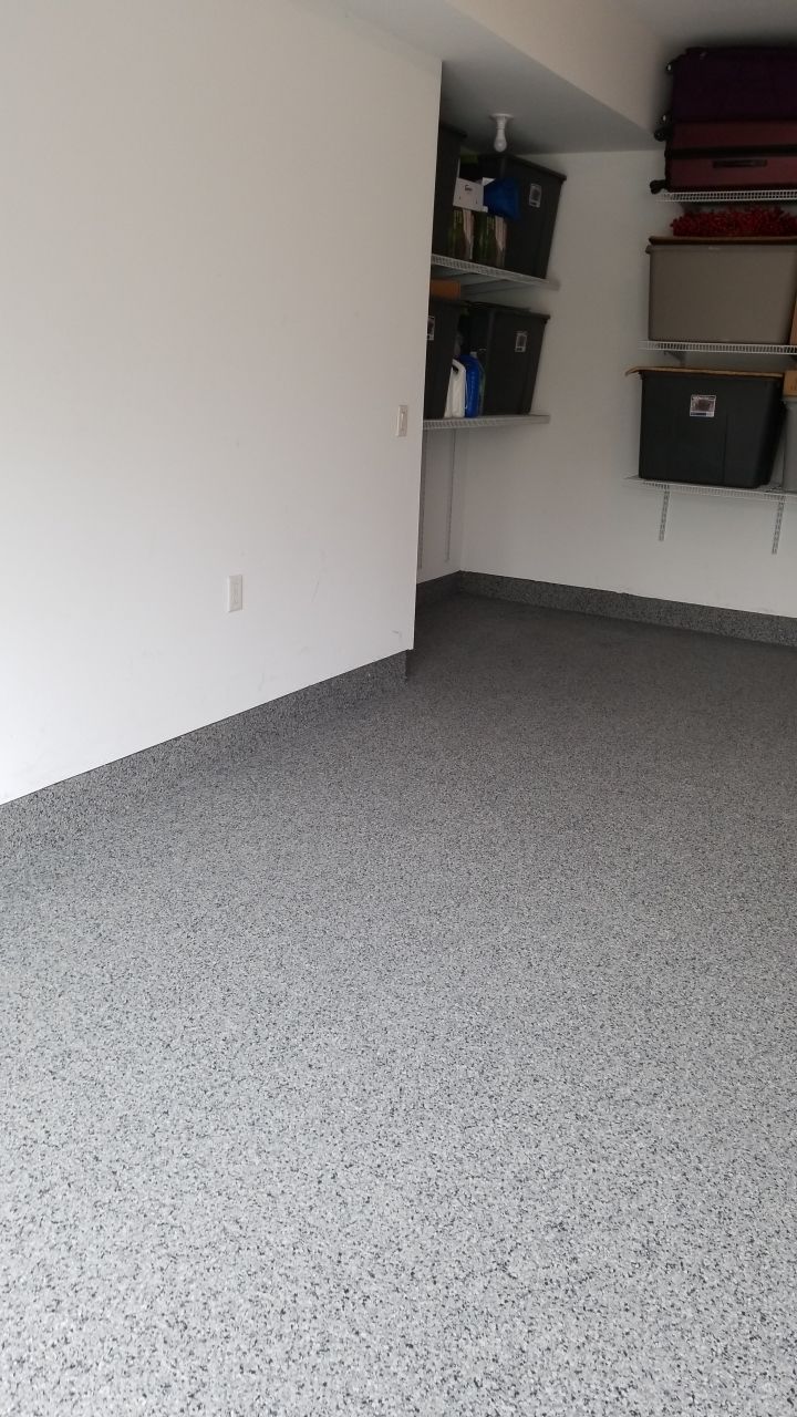 Garage Floor Coating using Penntek in Nightfall by Spectrum Painting, LLC