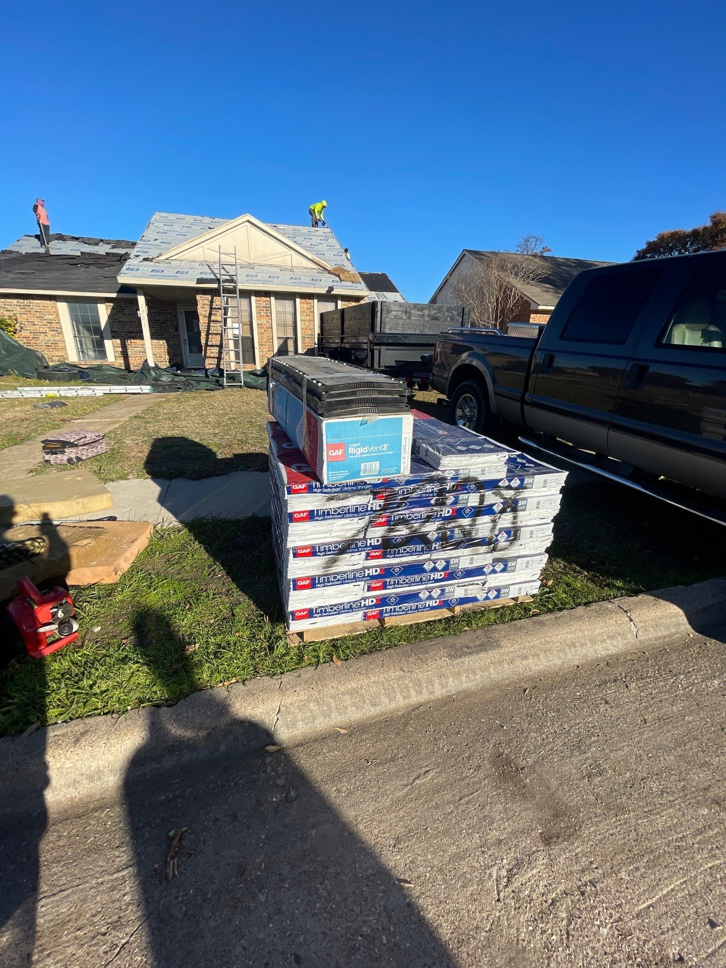 Residential Roofing Installation using GAF Timberline HDZ by Lighthouse Contractors