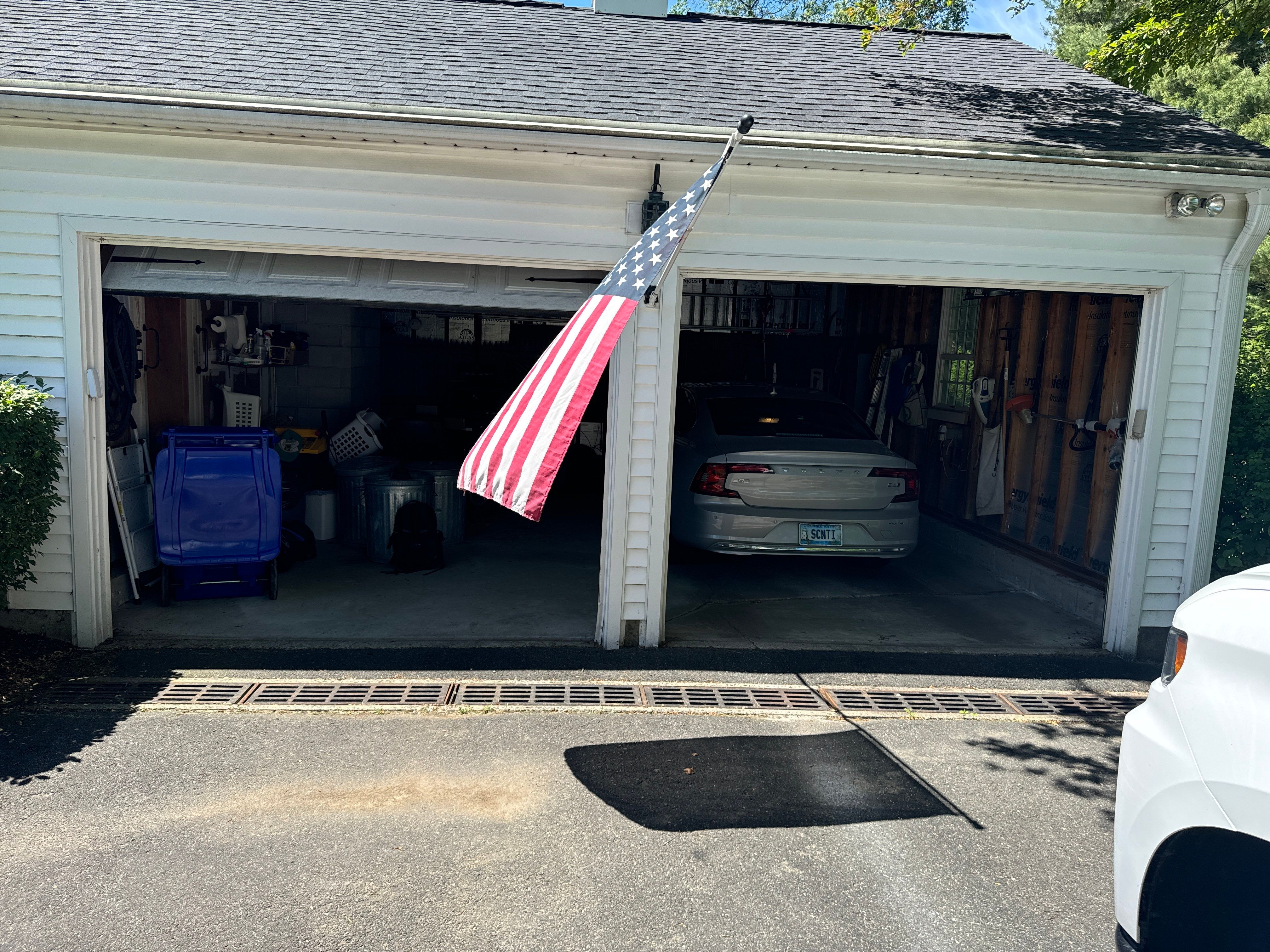 Concrete Floor Coating Using Feather Gray Color by DiGiorgi Roofing and Siding Inc