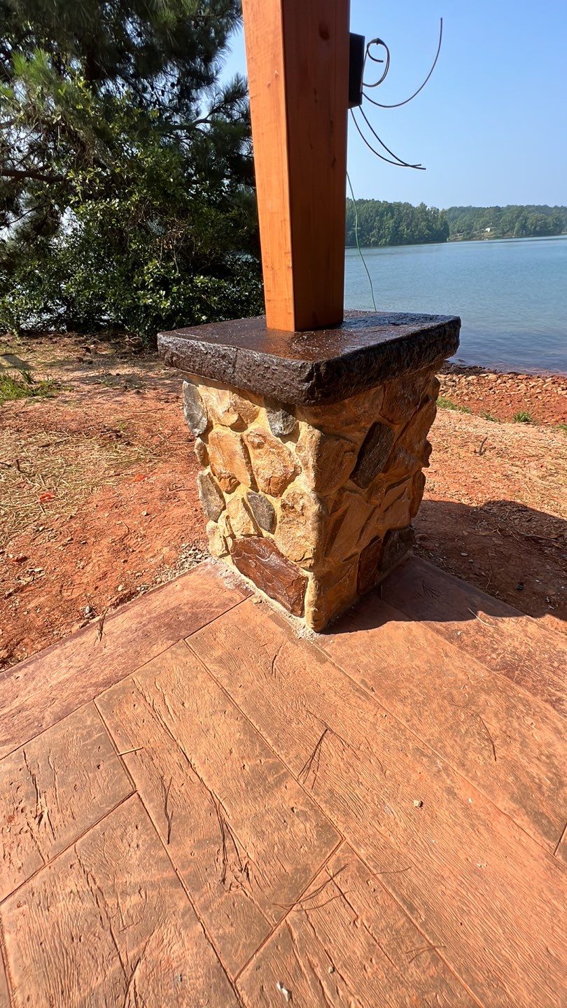 Stamped Concrete Pavilion Slab by Xtreme Concrete Services