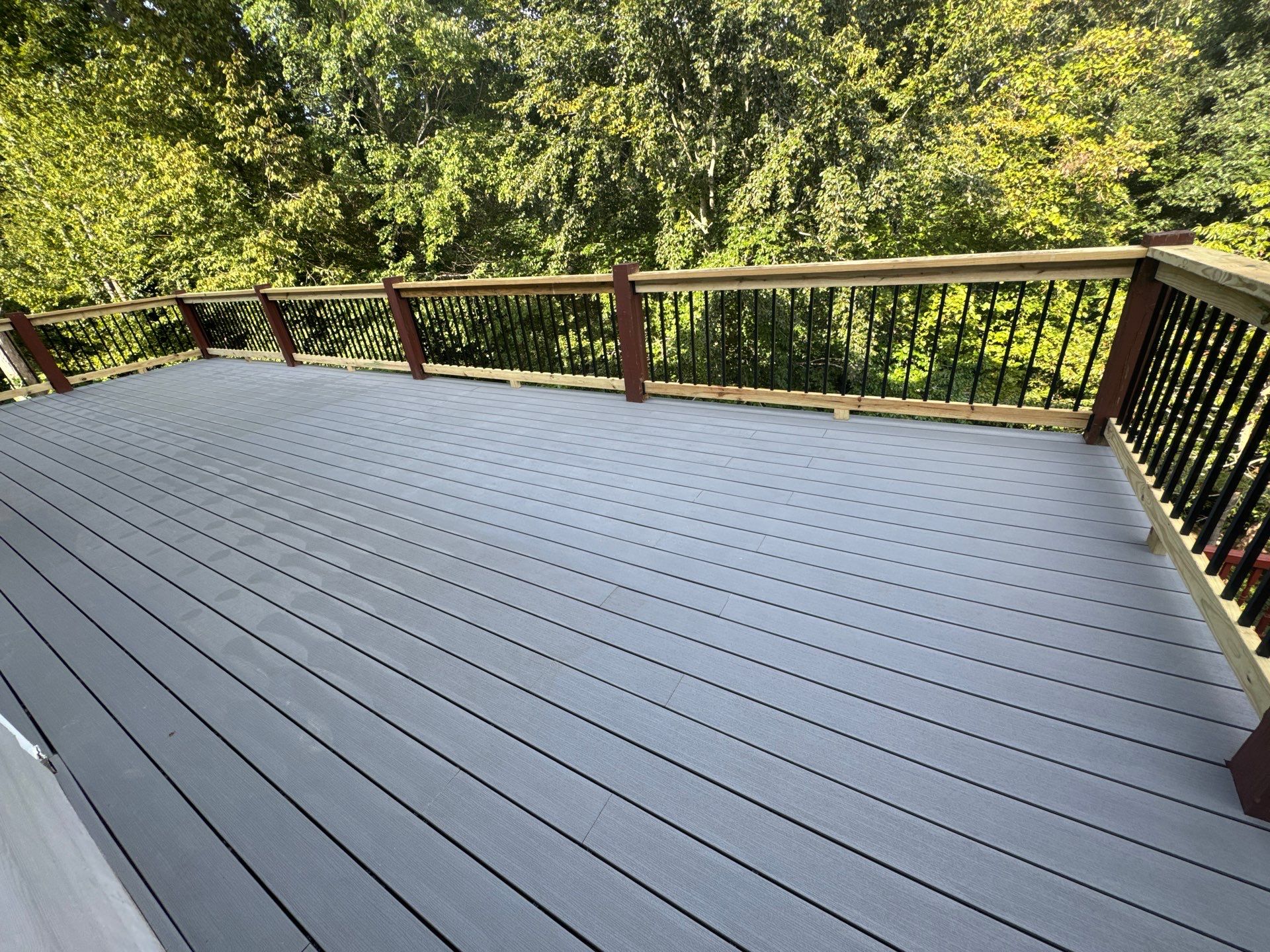 Multi-Level Composite Deck and Staircase Installation in Stonecrest by Swift Home Renovations