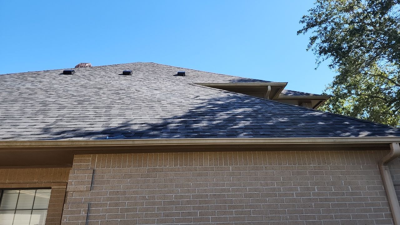 Residential Roofing Installation using Certainteed Landmark Moire Black by Galvan Roofing and Construction