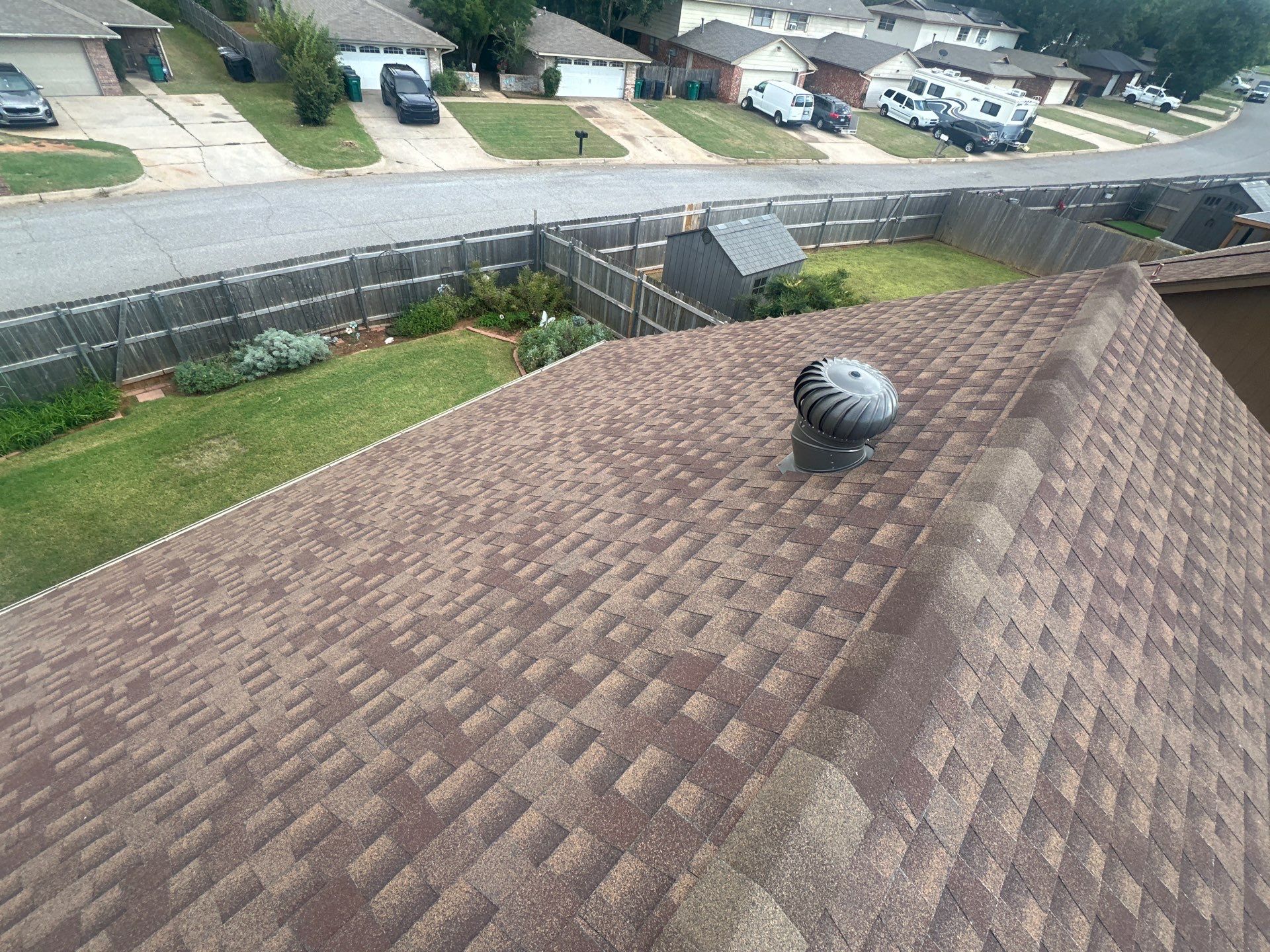 Hail Damage Roof Inspection in Oklahoma City, OK by McCann's Roofing and Construction