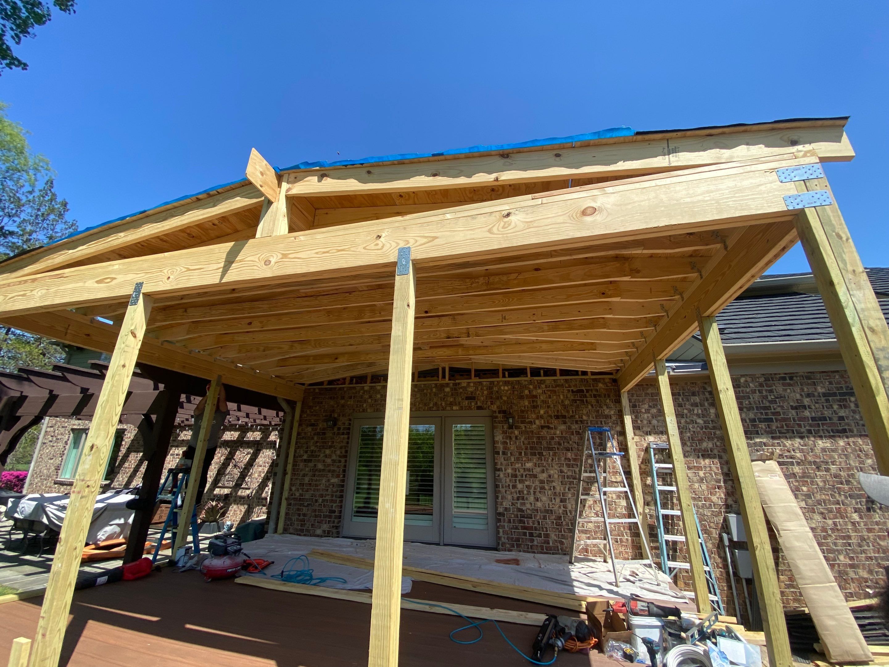 Deck/Screen porch Transformation using Timbertech by The Smet Companies, LLC