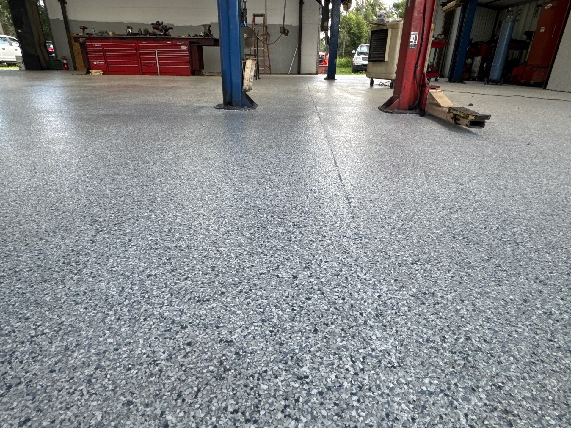 Auto Shop Project in Mayo, FL in Tidal wave by Cross Creek Concrete Coatings