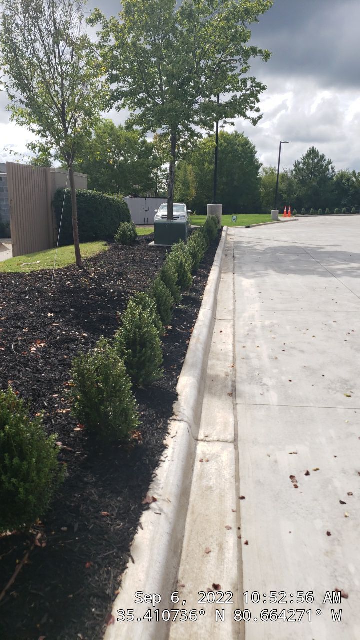 Commercial Landscaping Harris Teeter Fuel Station by Carolina-Metro Landscape, Inc