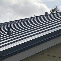24ga 1" Nail-Strip Charcoal Gray by Total Roofing System The Metal Roof Experts