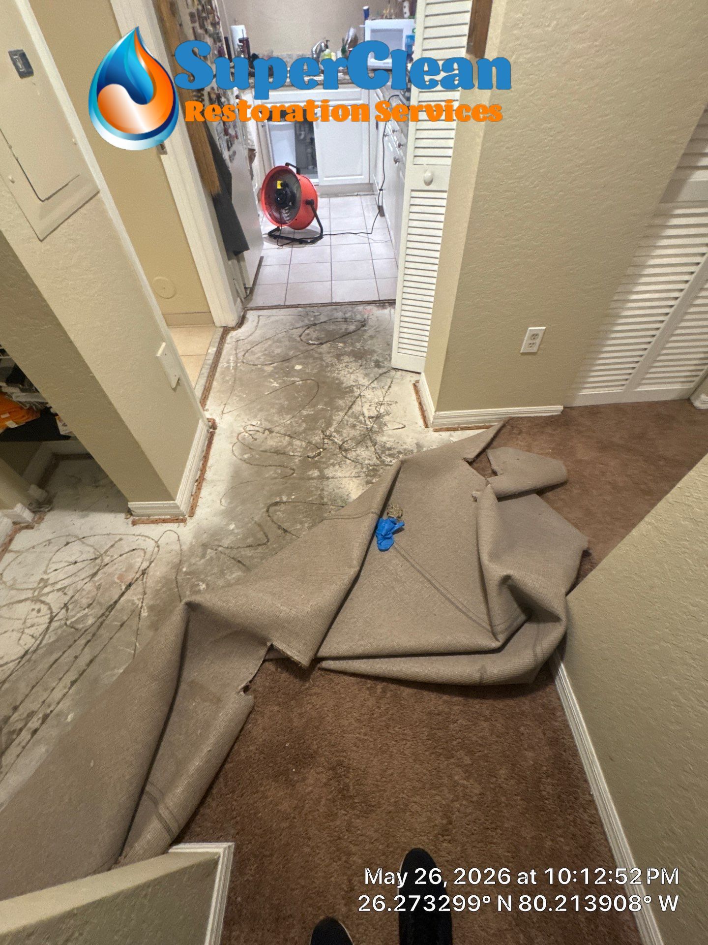 Water Damage Restoration and Structural Drying in Coral Springs by SuperClean