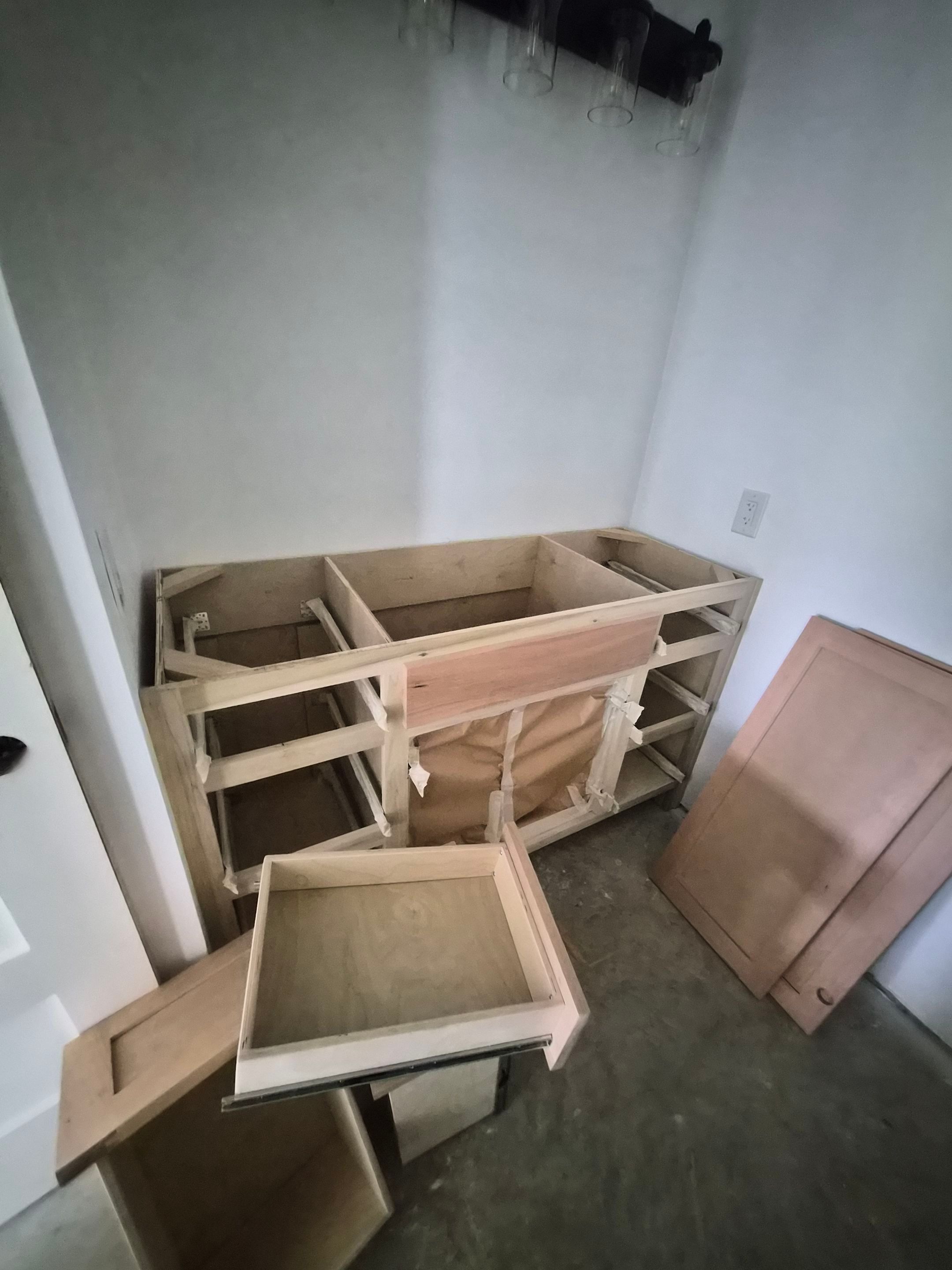 Sage Green Cabinet Transformation in Brownsboro, TX! by Quality Coats Painting