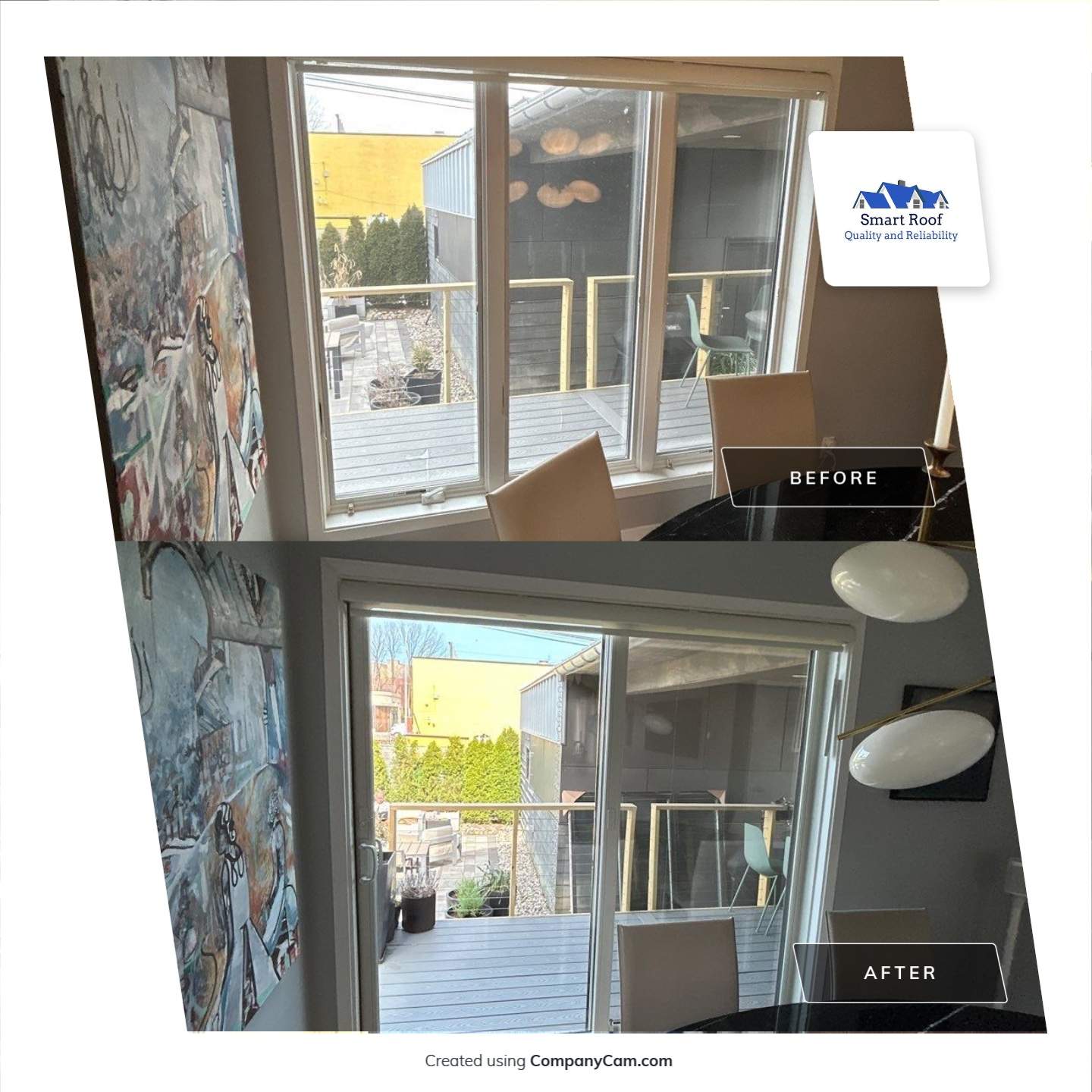 Patio Door Installation  using Andersen Sliding Door 200-Series  by Smart Roof