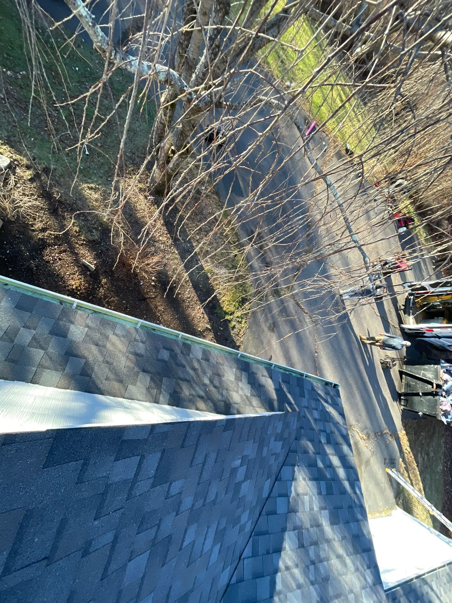 Residential Roofing Installation using Owens Corning TruDefinition - Williamsburg Gray by A Plus Exterior