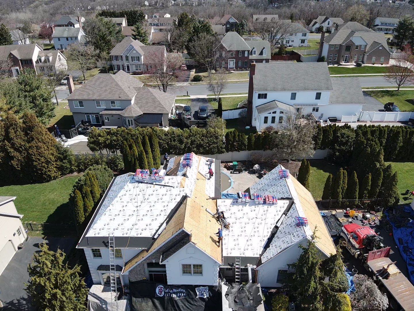 Residential Roofing Installation using Gaf Hdz Architectural Shingle by Teflon Roofing
