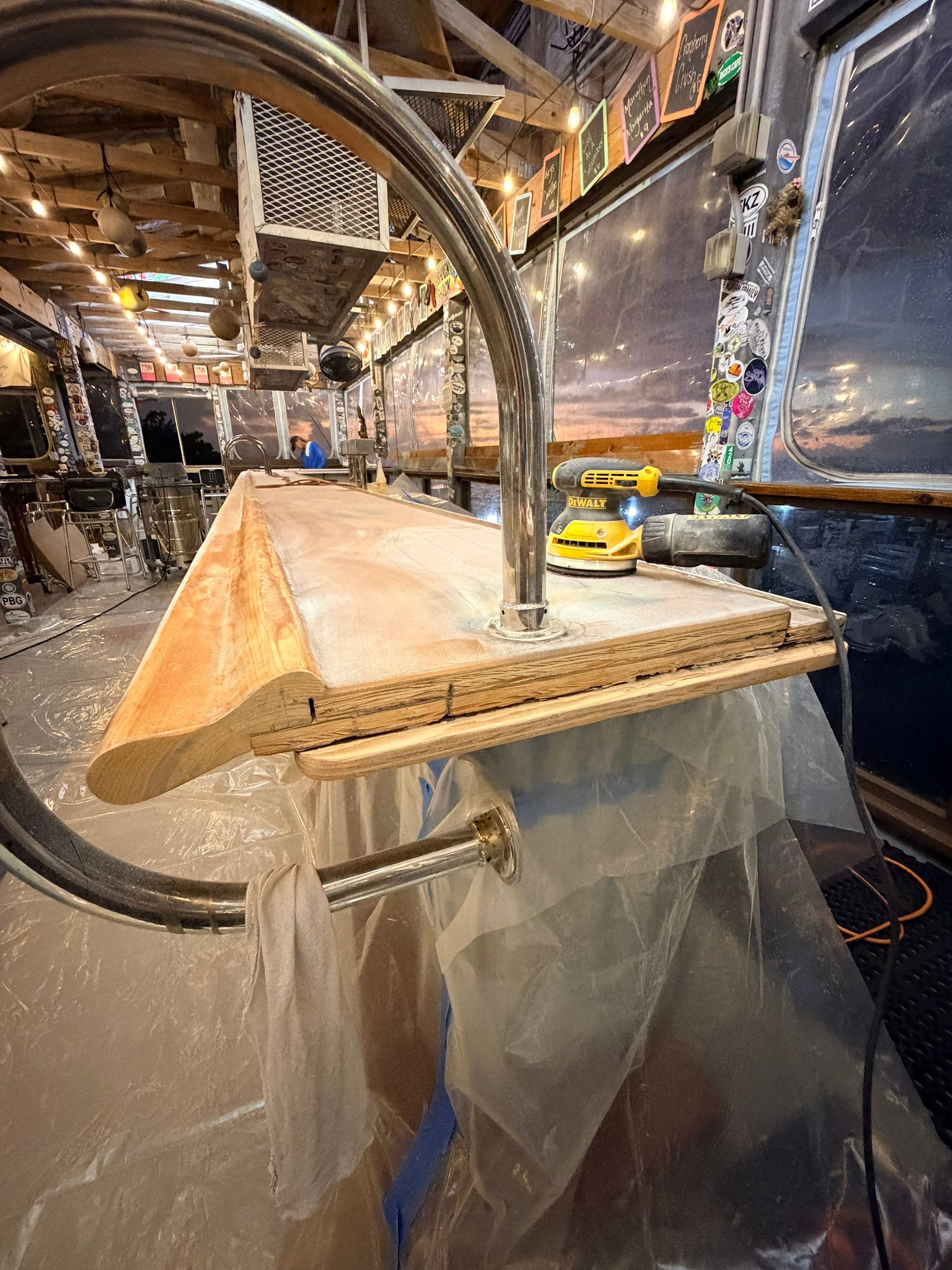 LOCAL FAMOUS FL KEYS BAR REFINISH by Tropical Epoxy Coatings & Creations LLC 
