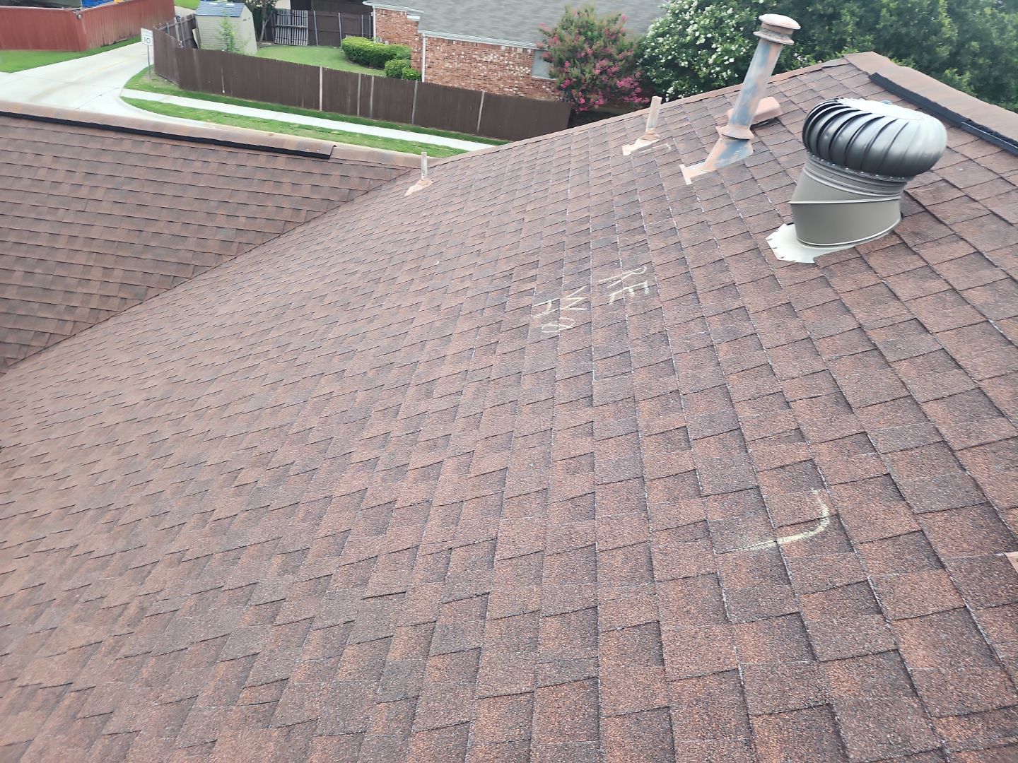 Exterior Makeover Reroof, Gutters and Exterior Paint by Tex-Line Roofing