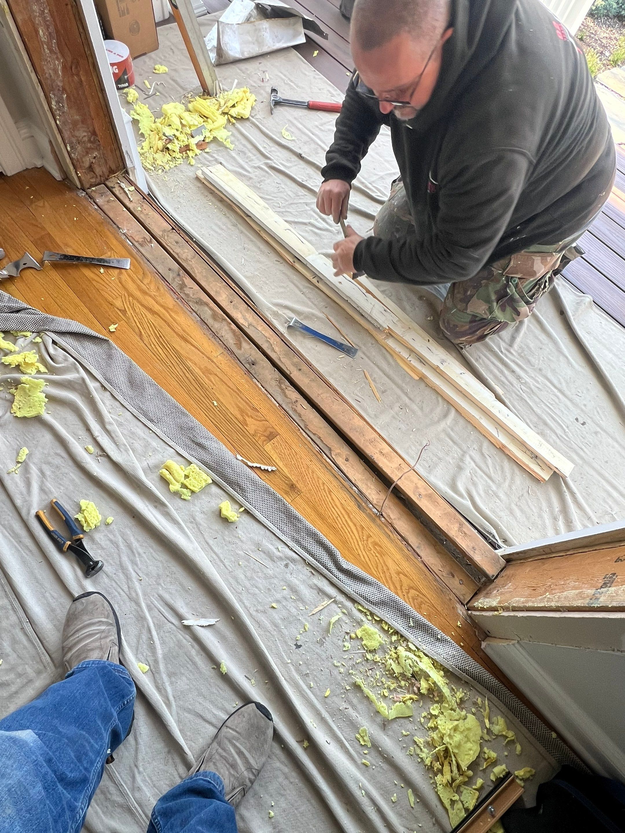 Entry door transformation  by DiGiorgi Roofing and Siding Inc