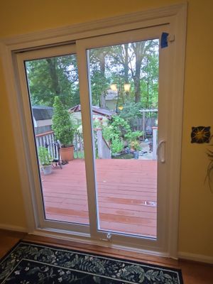 Sliding glass door conversion