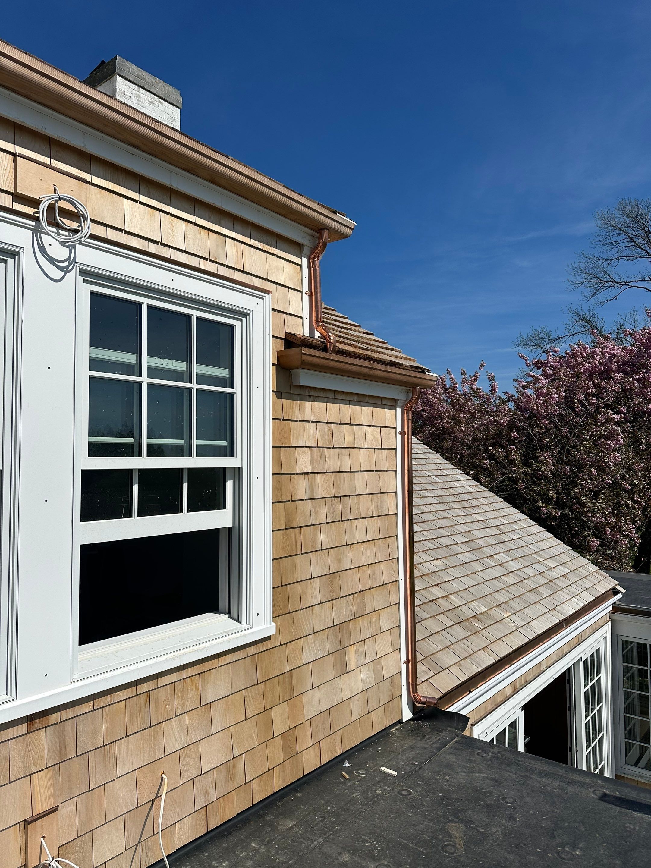 Cedar Roofing, Siding, Copper Gutters - Private Residence by Rinaldi Brothers