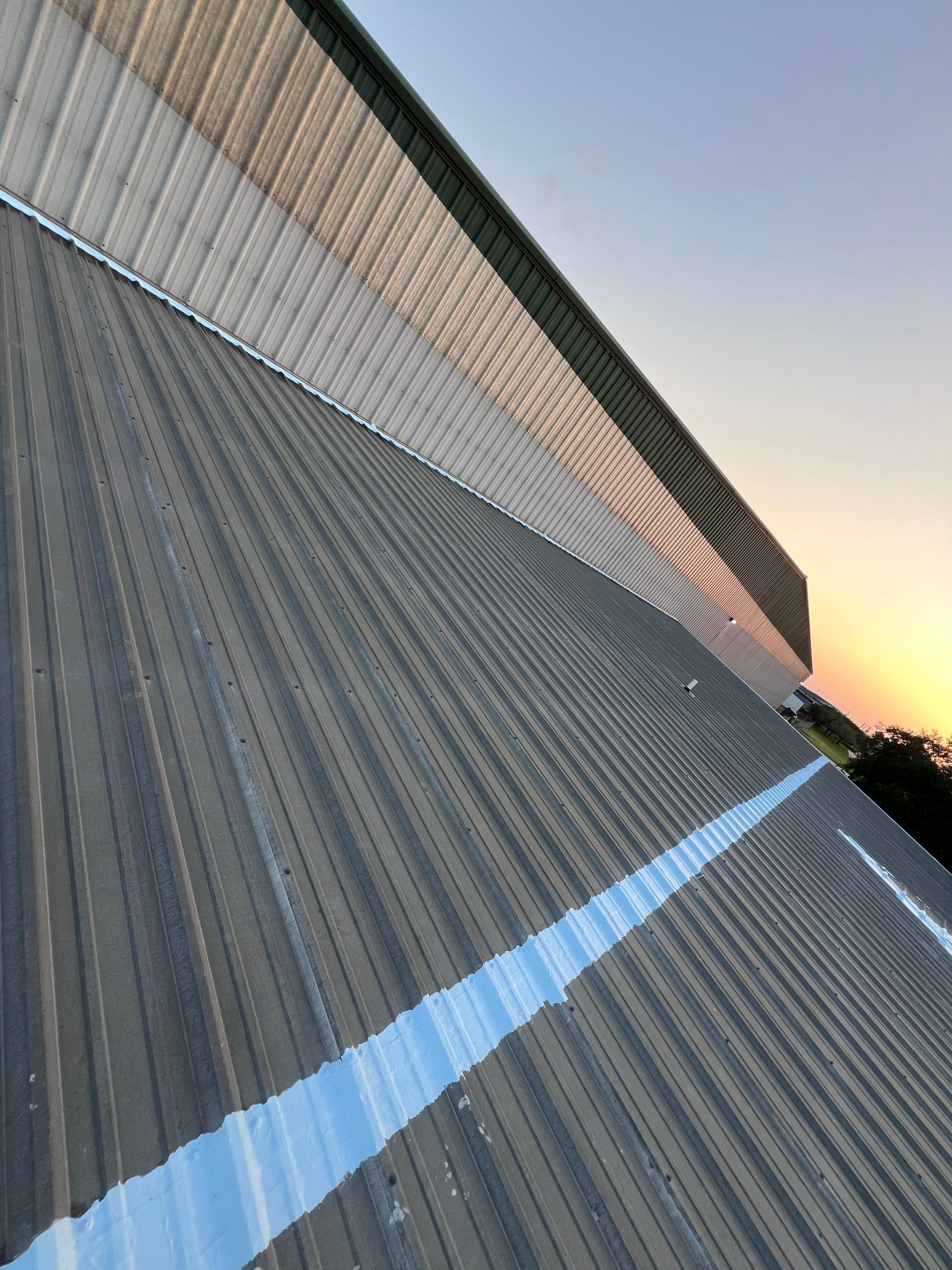 Hail Damage using Metal by Roof Repair Company