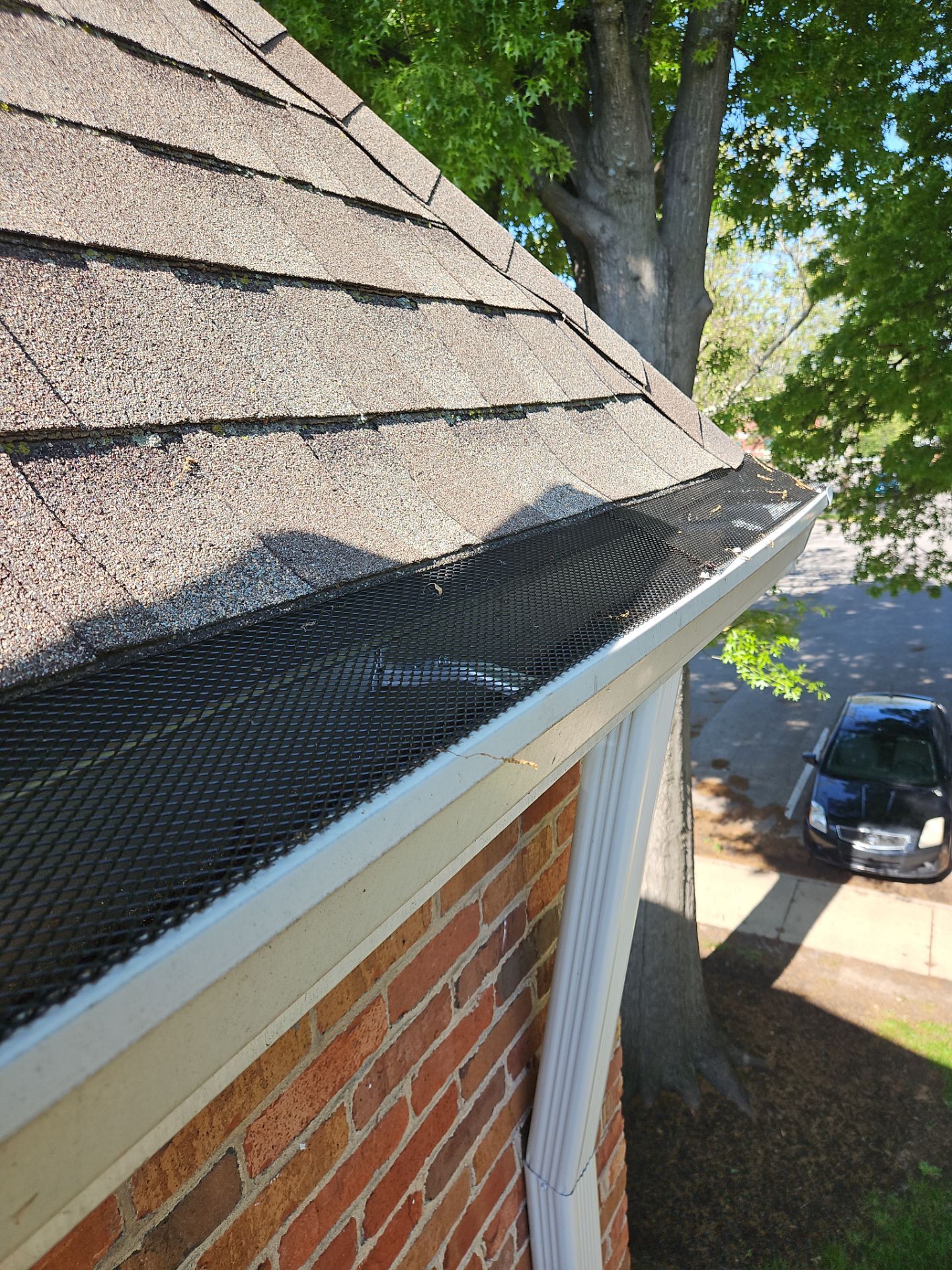 Commercial gutter cleaning Overland Park, KS after photo with clean gutters