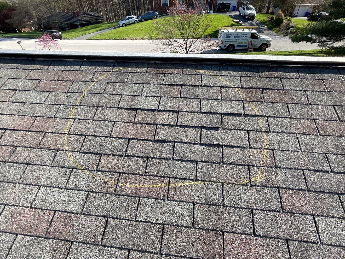 Residential Roofing Installation using Landmark Shingles Color Weatherwood by Alpha Design Services