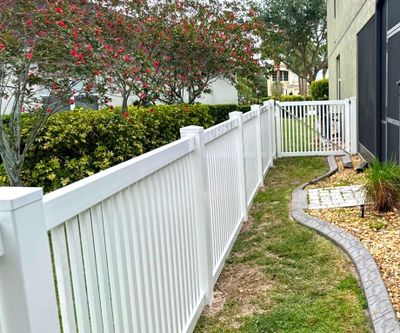 Vinyl Fence Installation using Vinyl Picket Fence